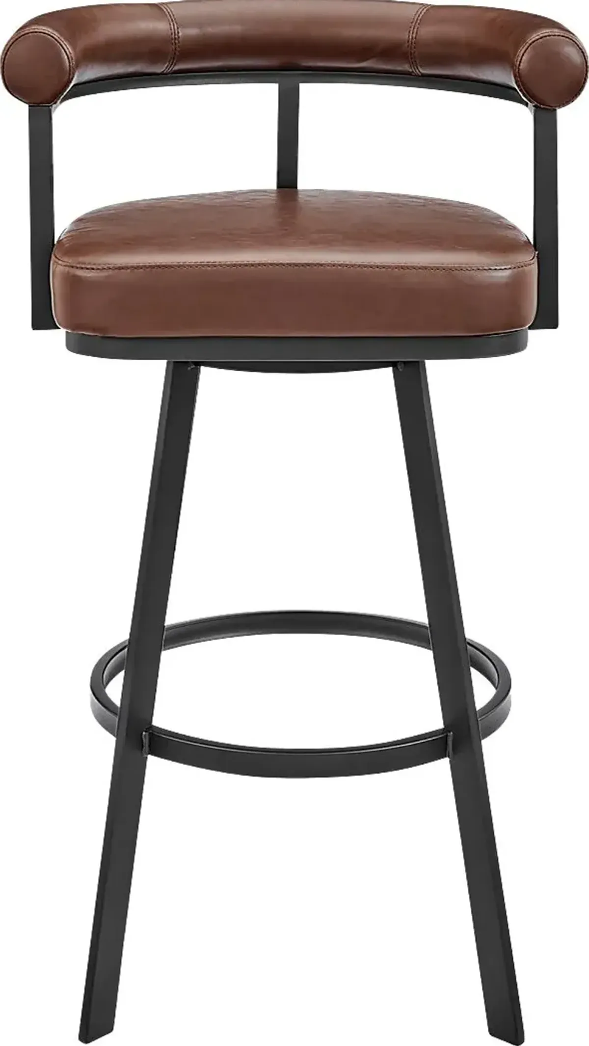Salaignac Brown Swivel Barstool