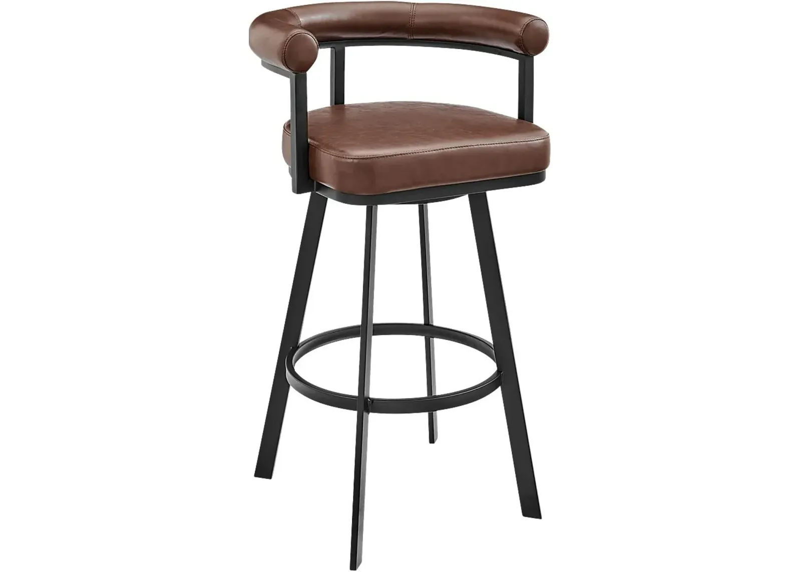 Salaignac Brown Swivel Barstool