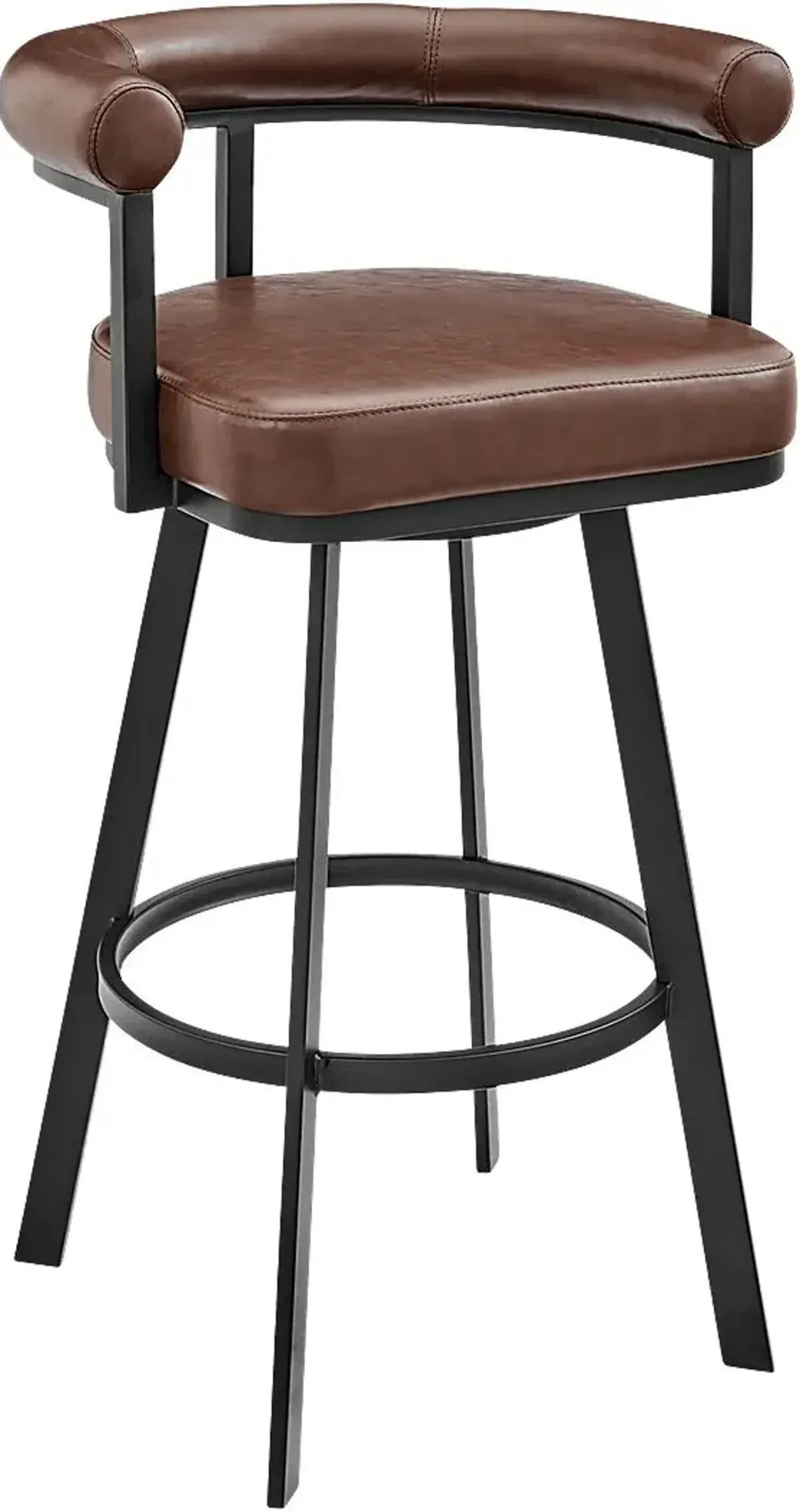 Salaignac Brown Swivel Barstool