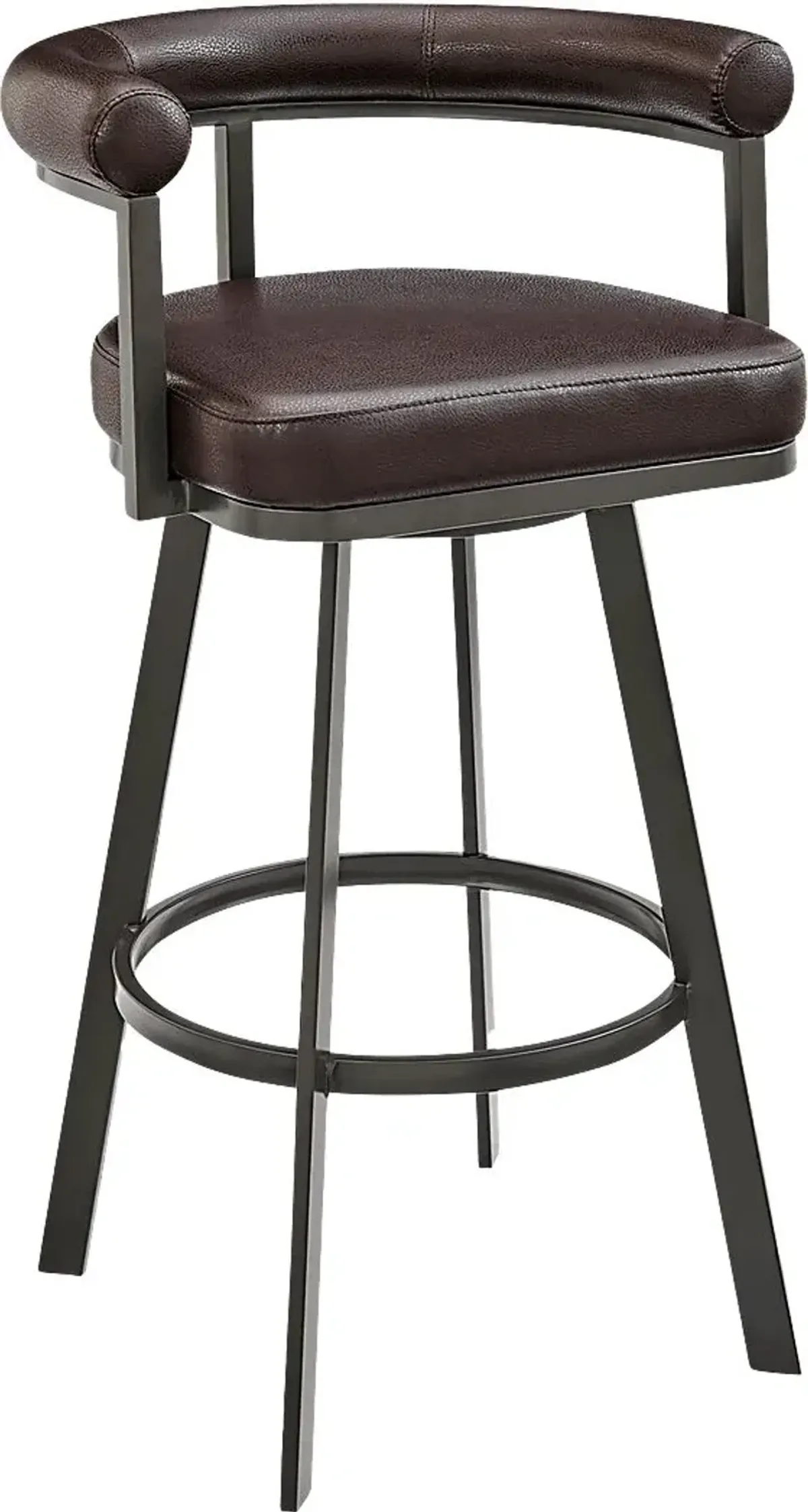 Salaignac Brown Swivel Barstool