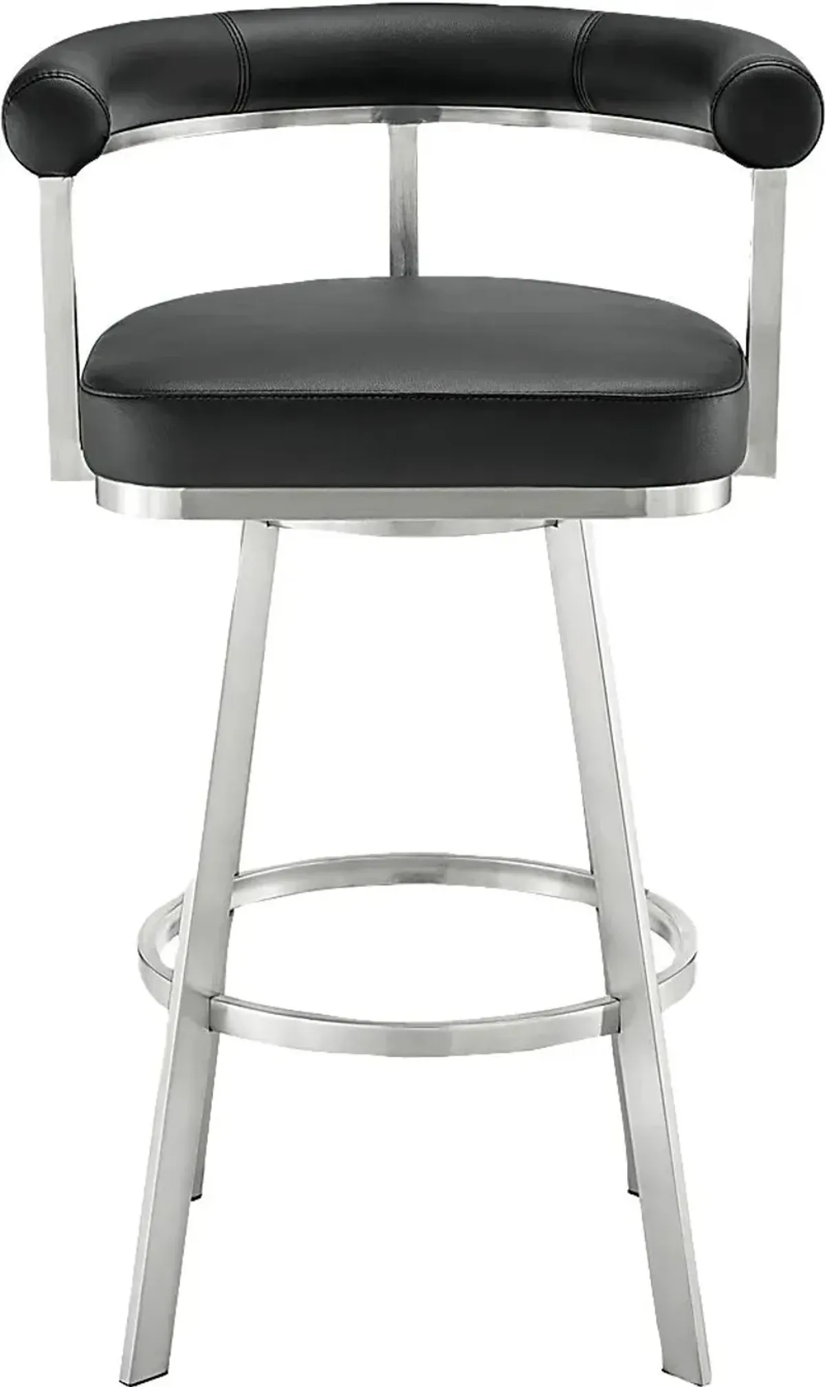 Salaignac Black Swivel Barstool