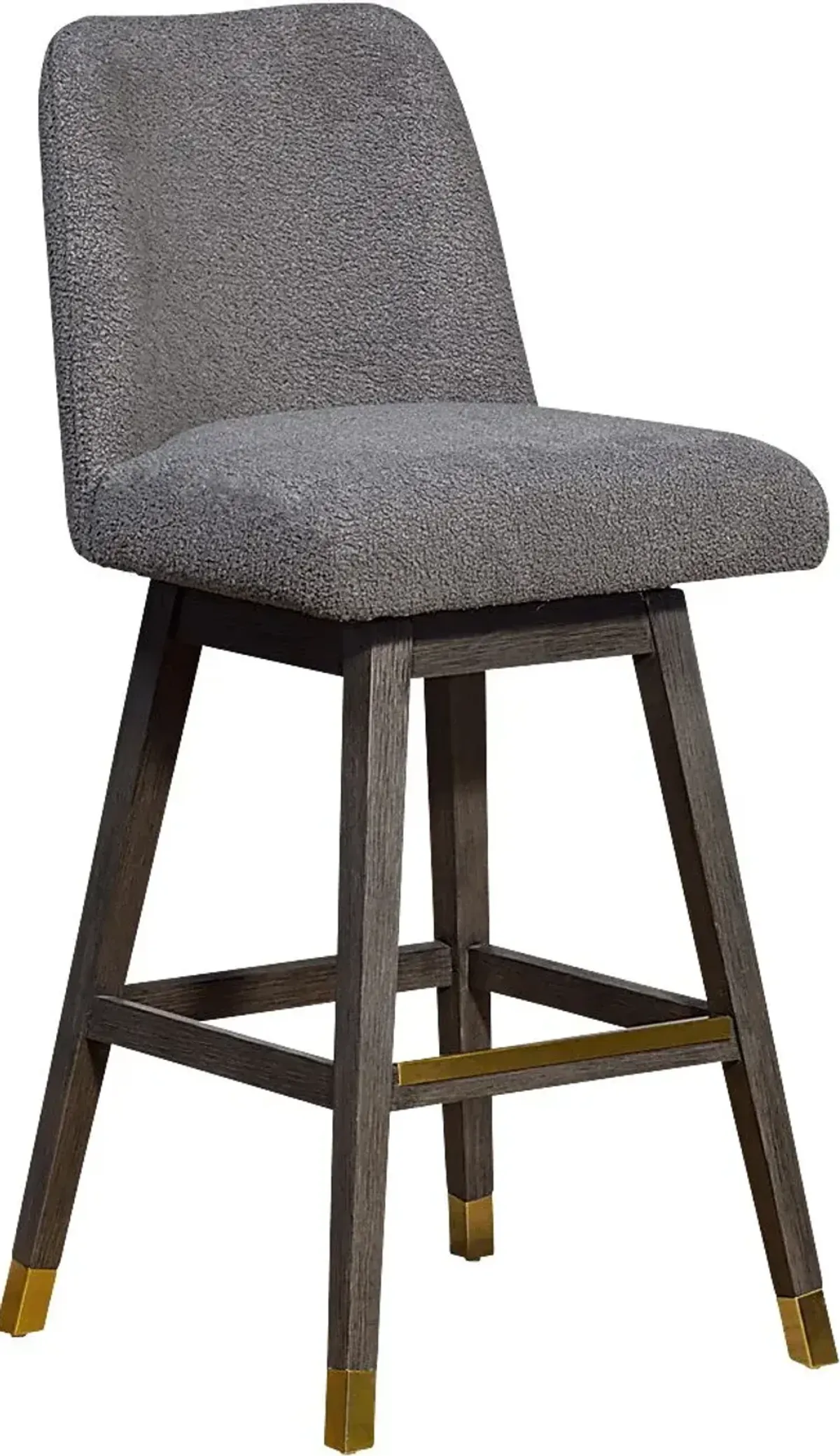 Fanshawe Gray Swivel Barstool