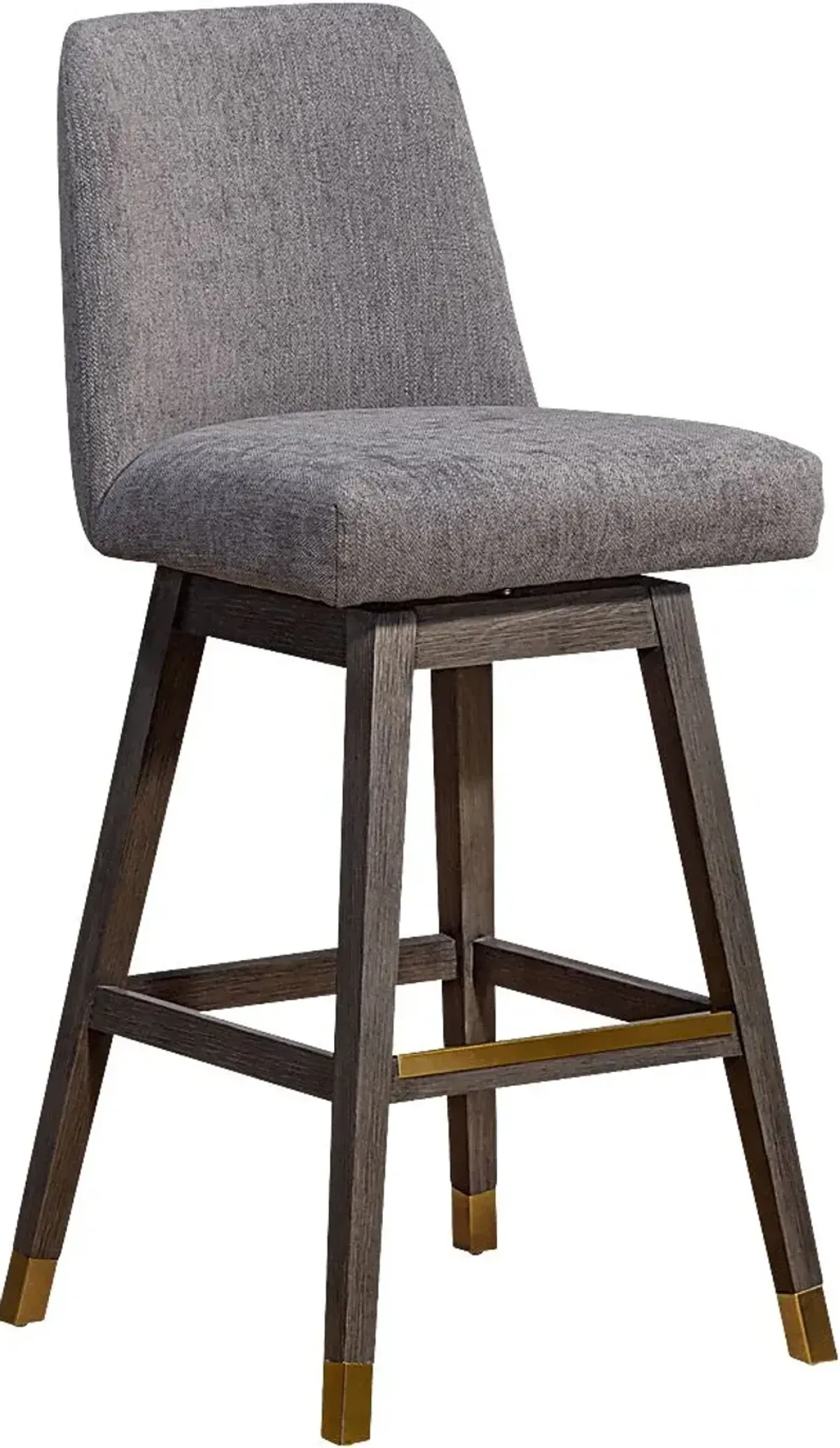 Fanshawe Gray Swivel Bar Stool