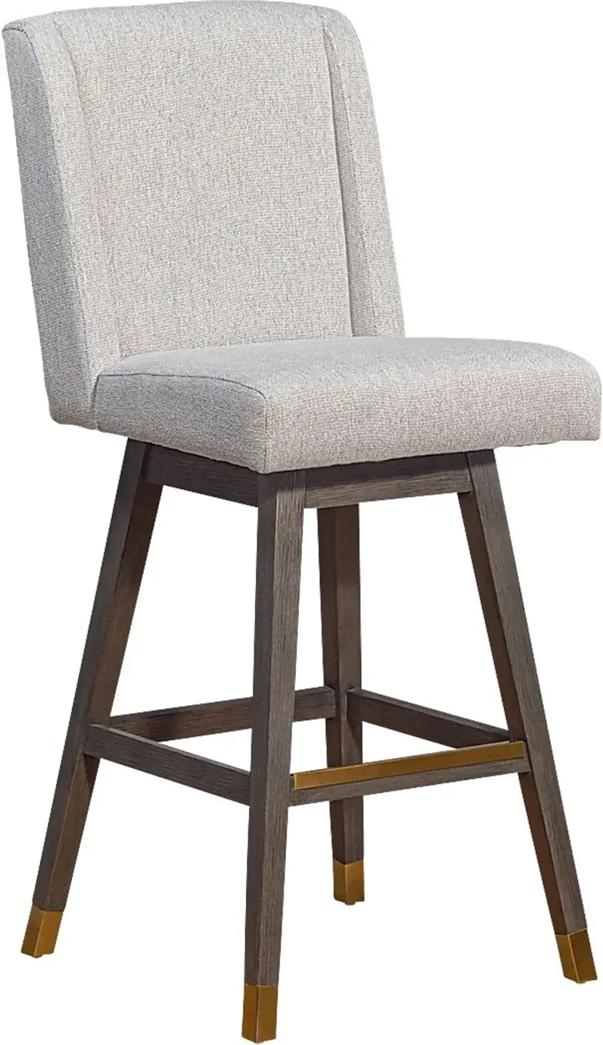 Cauthorn Beige Swivel Barstool