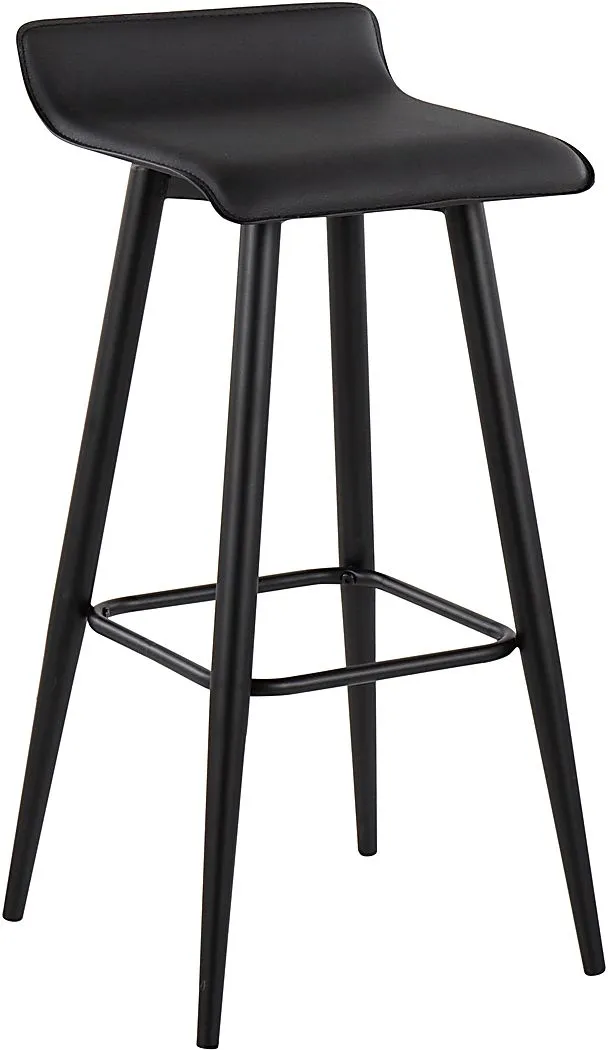 Walhill Black Barstool, Set of 2