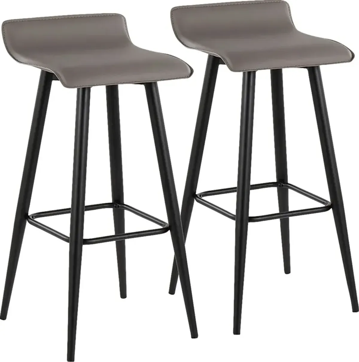 Walhill Gray Barstool, Set of 2