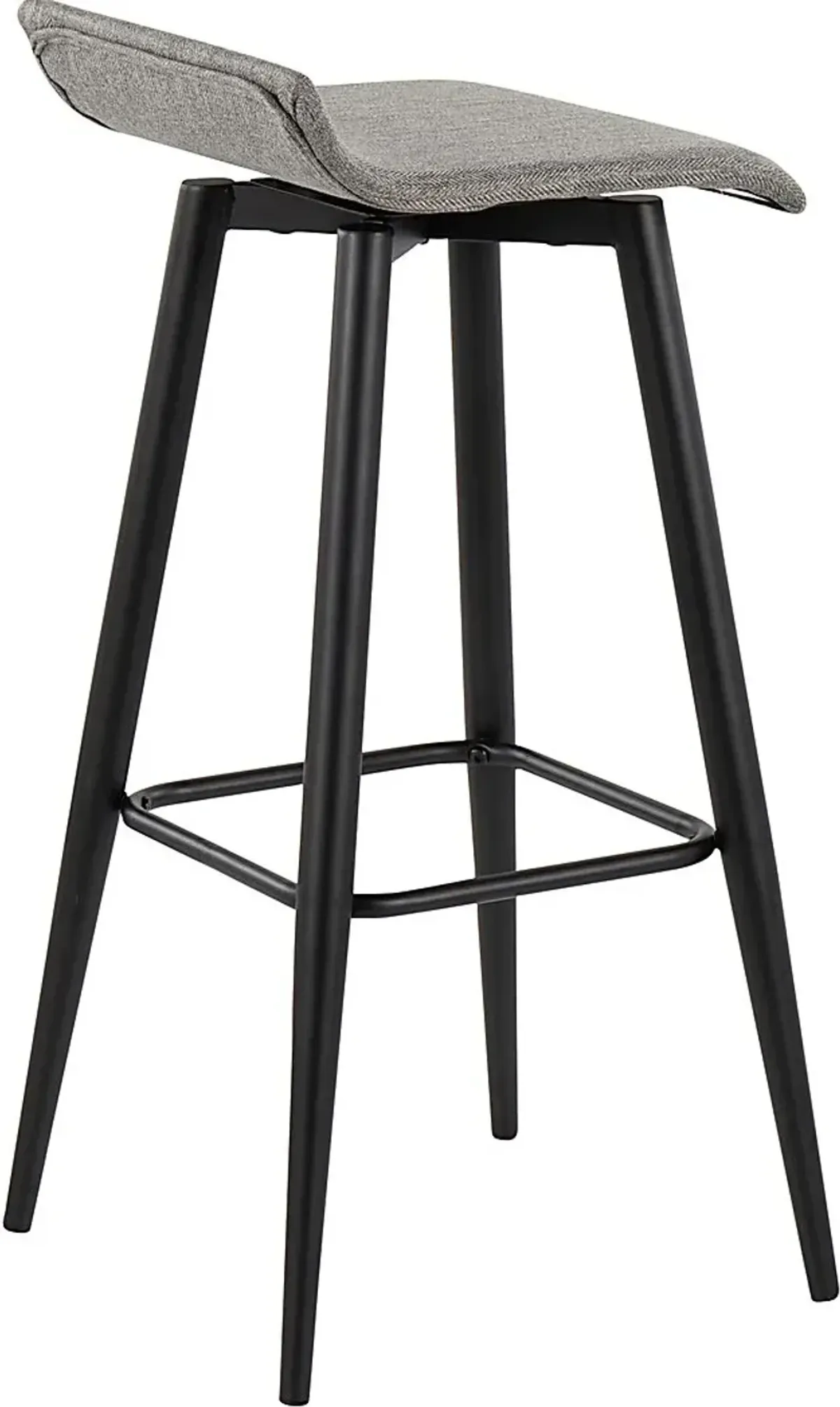 Walhill Gray Fabric Barstool, Set of 2