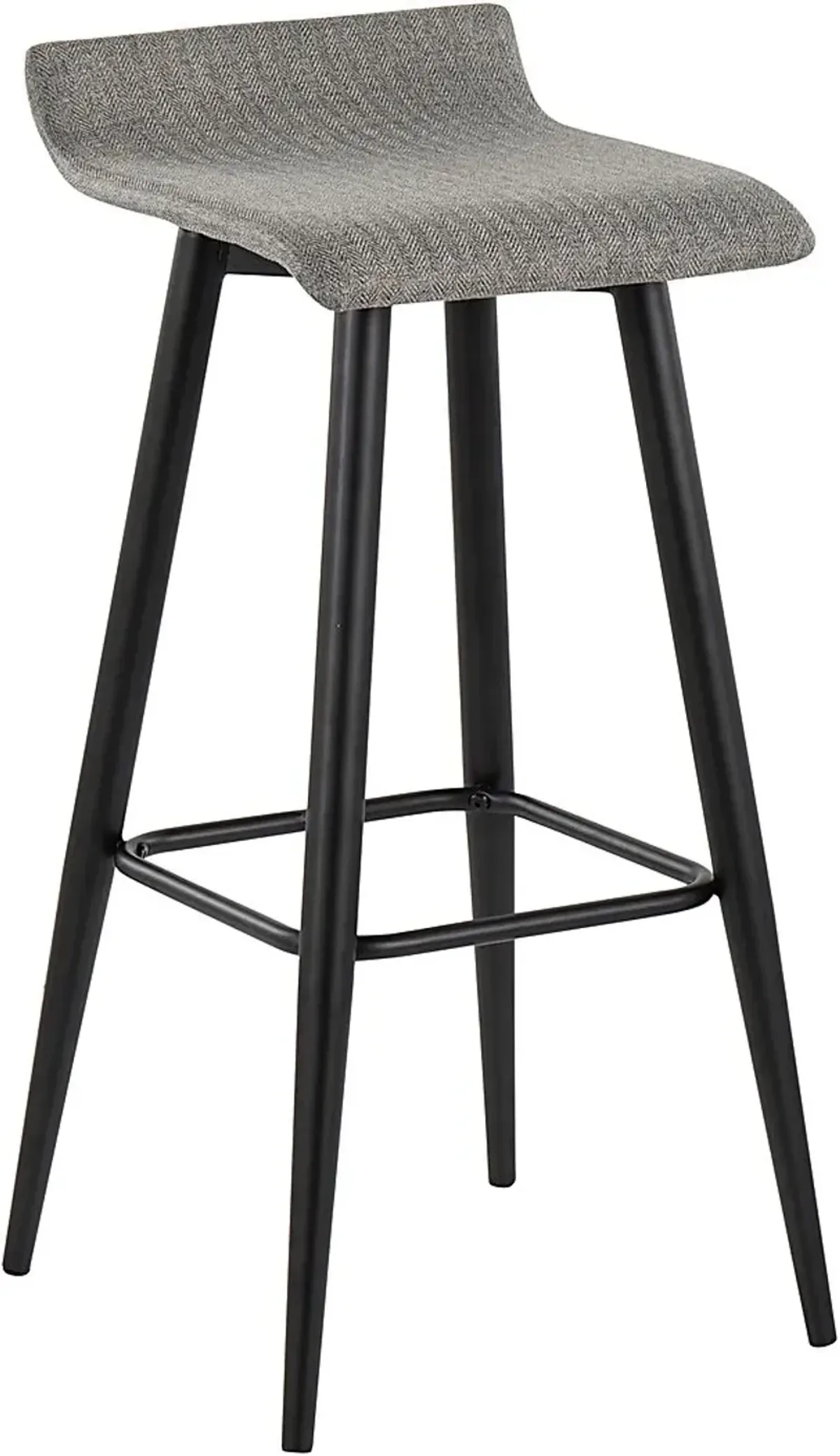 Walhill Gray Fabric Barstool, Set of 2