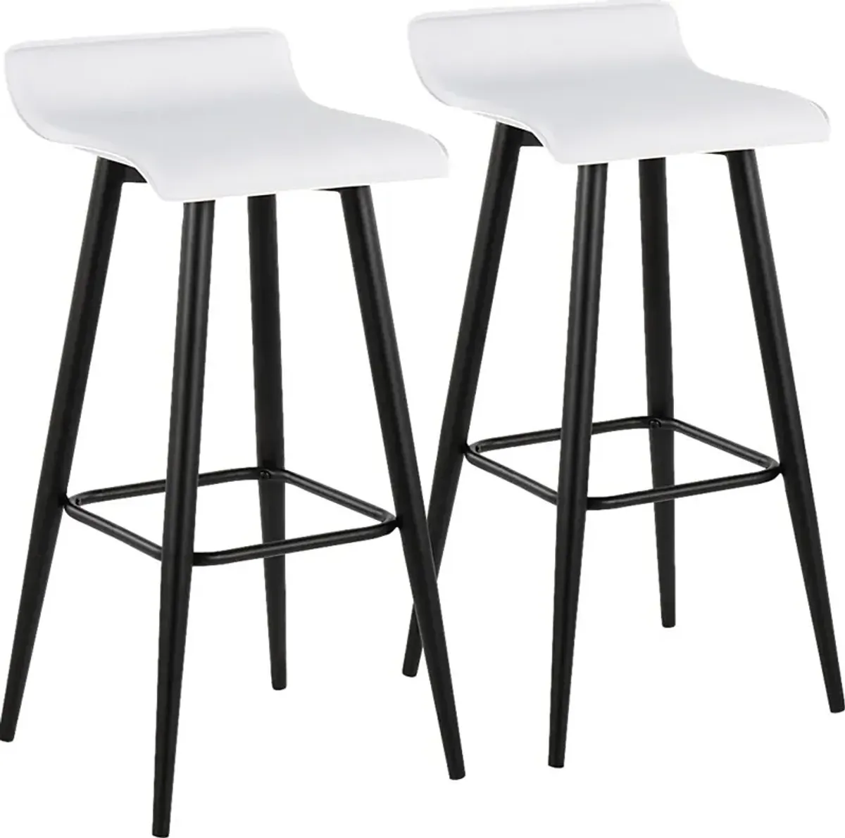 Walhill White Barstool, Set of 2