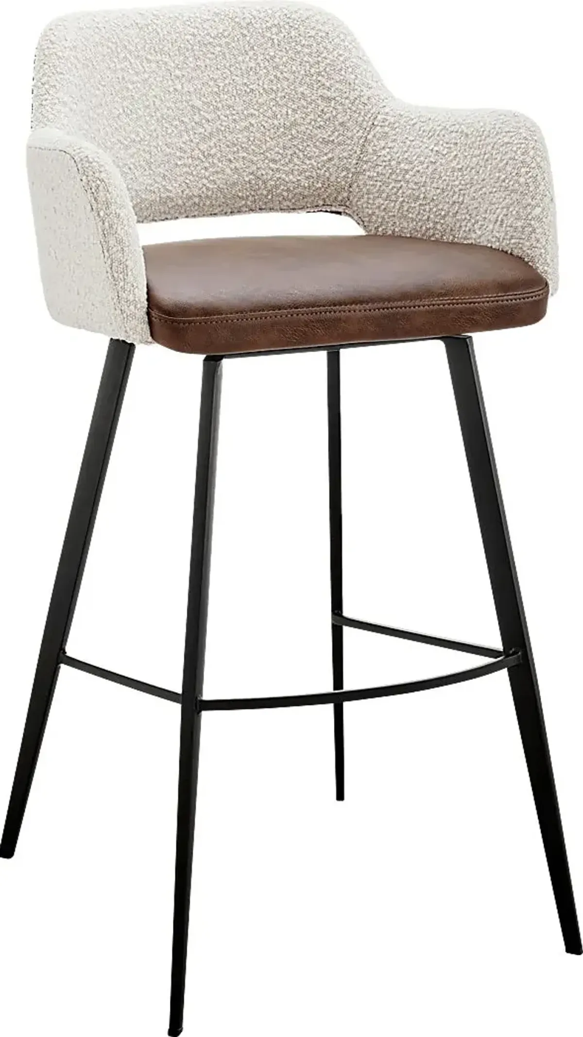 Reder Ivory Swivel Bar Stool