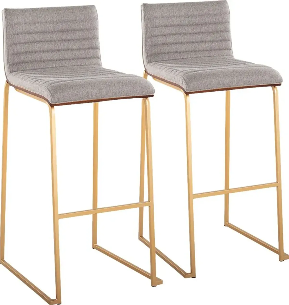 Tatesbrook I Gray Barstool, Set of 2