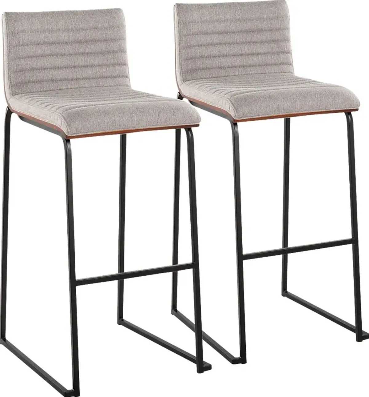 Tatesbrook II Gray Barstool, Set of 2