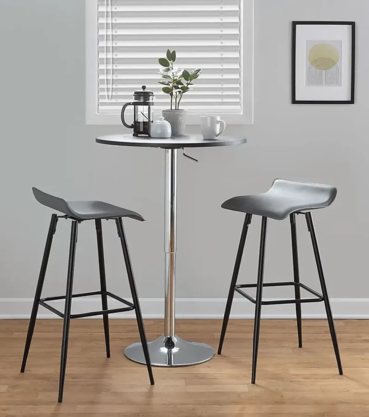 Aliceanna Gray Barstool, Set of 2