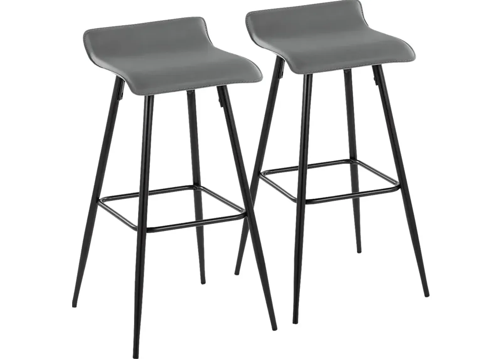 Aliceanna Gray Barstool, Set of 2