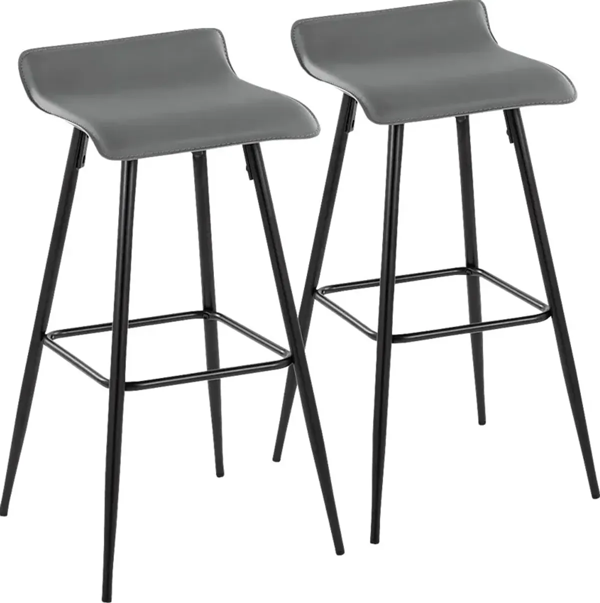 Aliceanna Gray Barstool, Set of 2