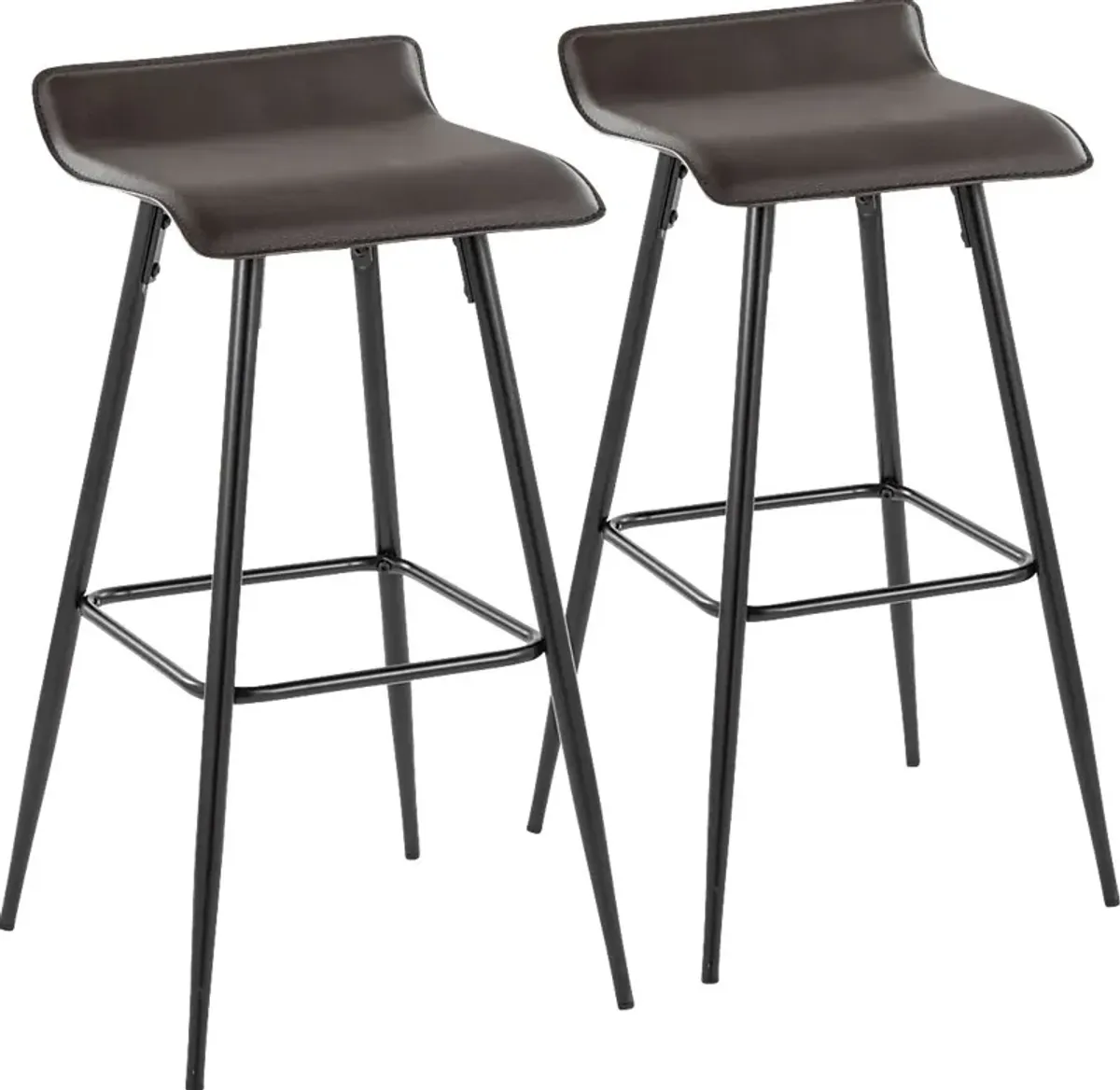 Aliceanna Espresso Barstool, Set of 2