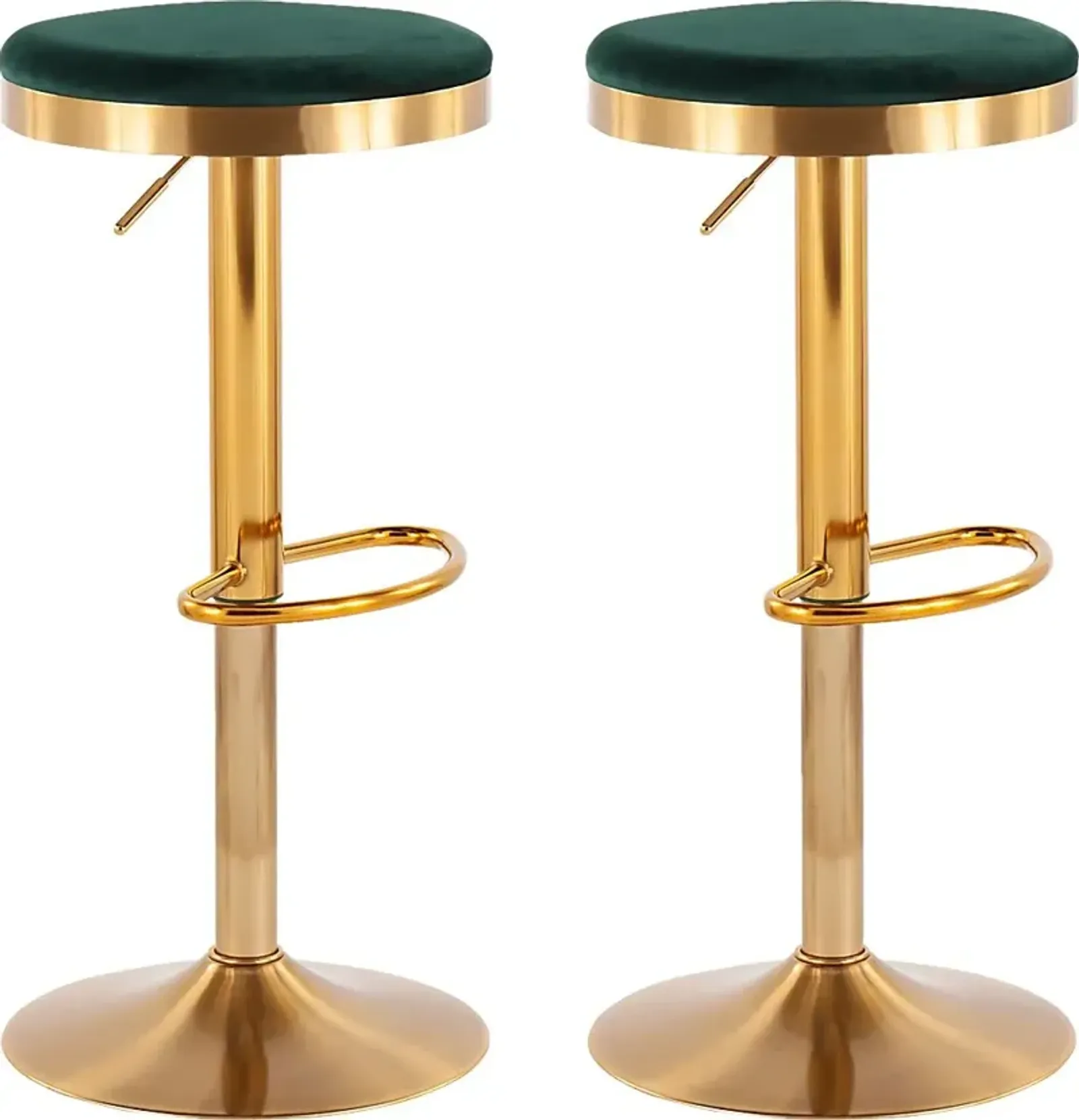 Foremere Green Swivel Barstool, Set of 2