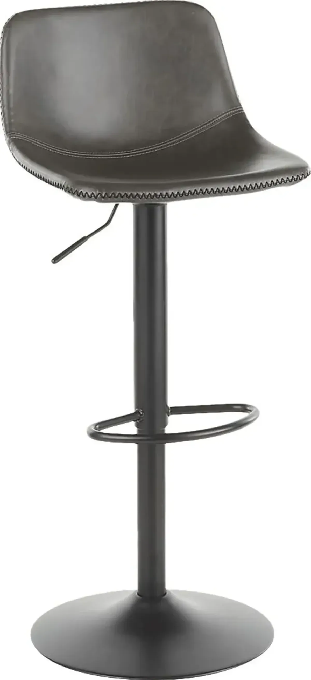 Dryades Gray Adjustable Barstool, Set of 2