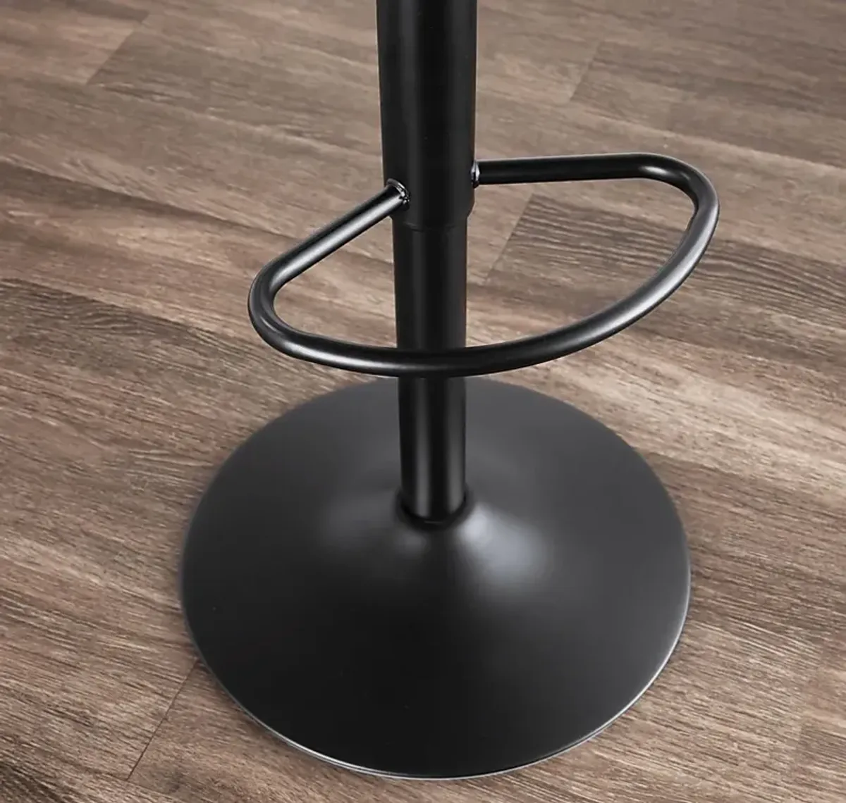 Dryades Gray Adjustable Barstool, Set of 2