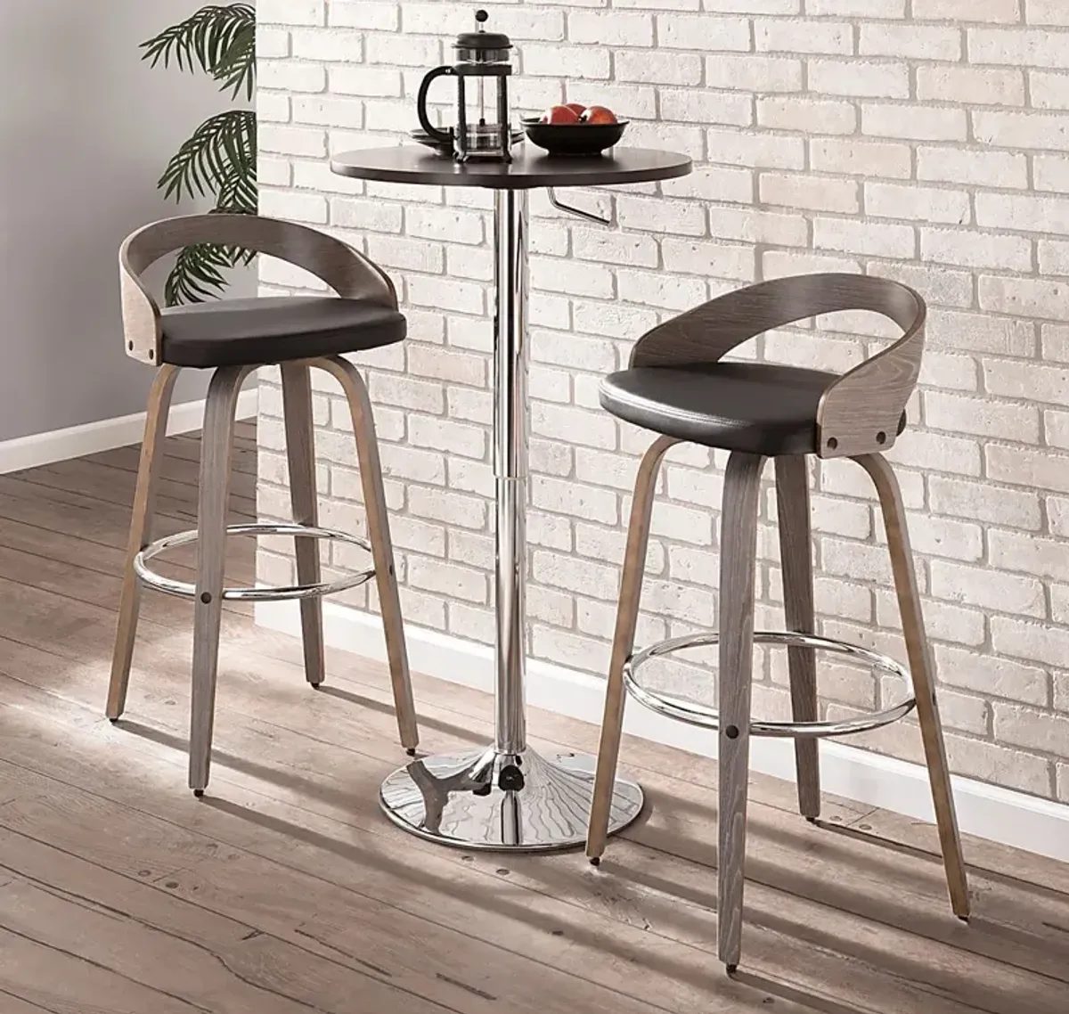 Zykan I Black Barstool, Set of 2