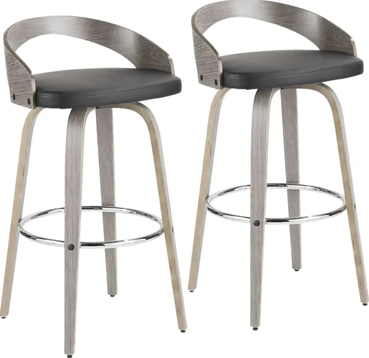 Zykan I Black Barstool, Set of 2