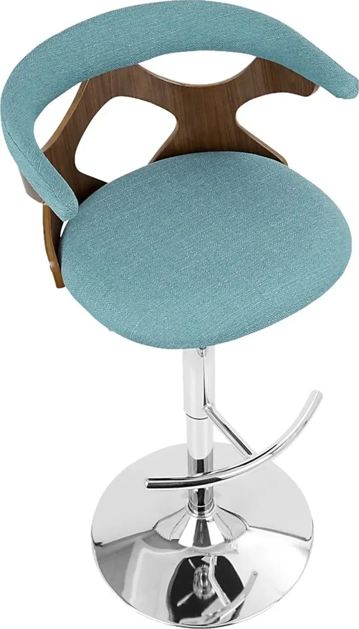 Teurville Teal Adjustable Barstool, Set of 2