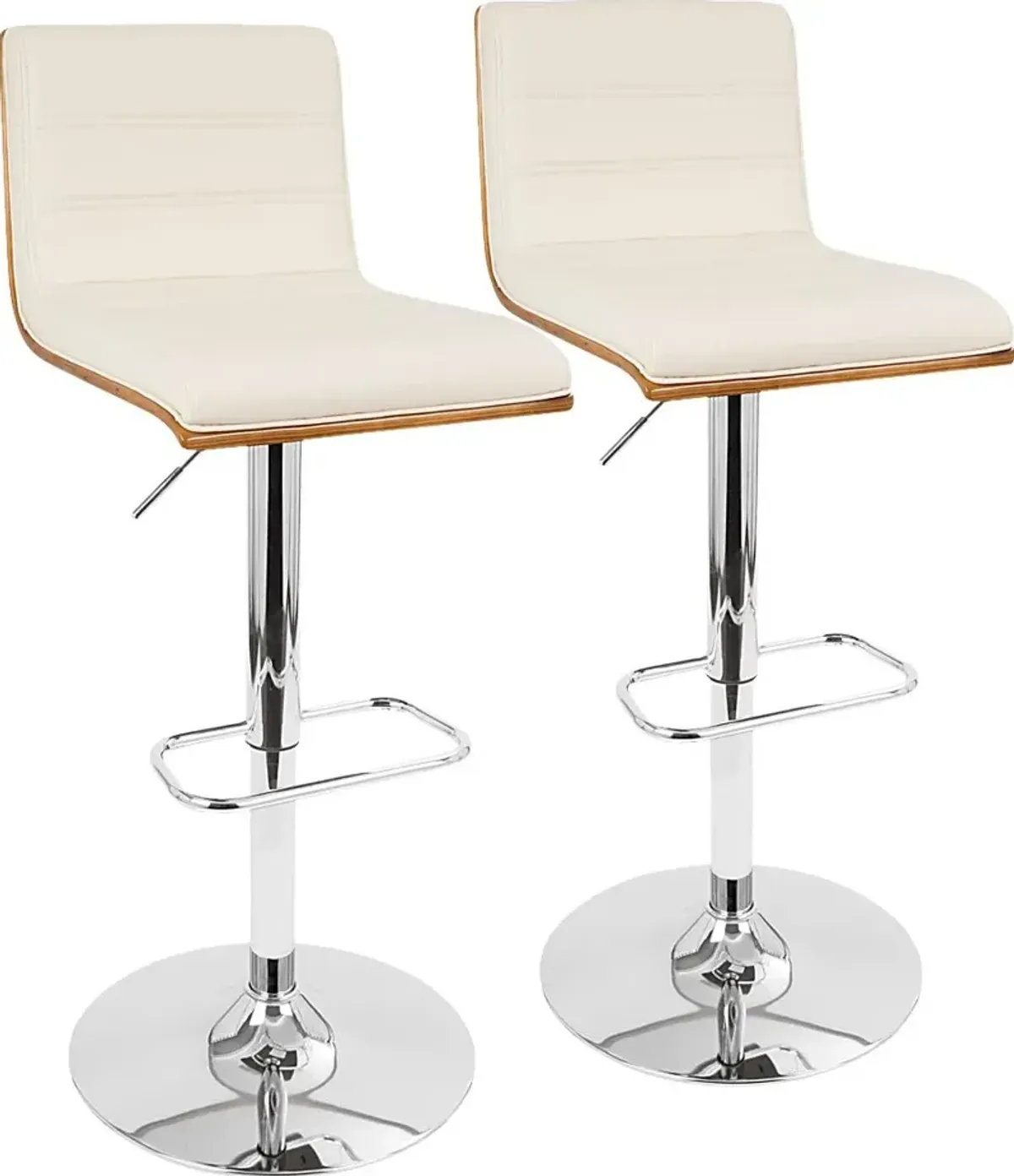 Sturfield Cream Adjustable Barstool, Set of 2