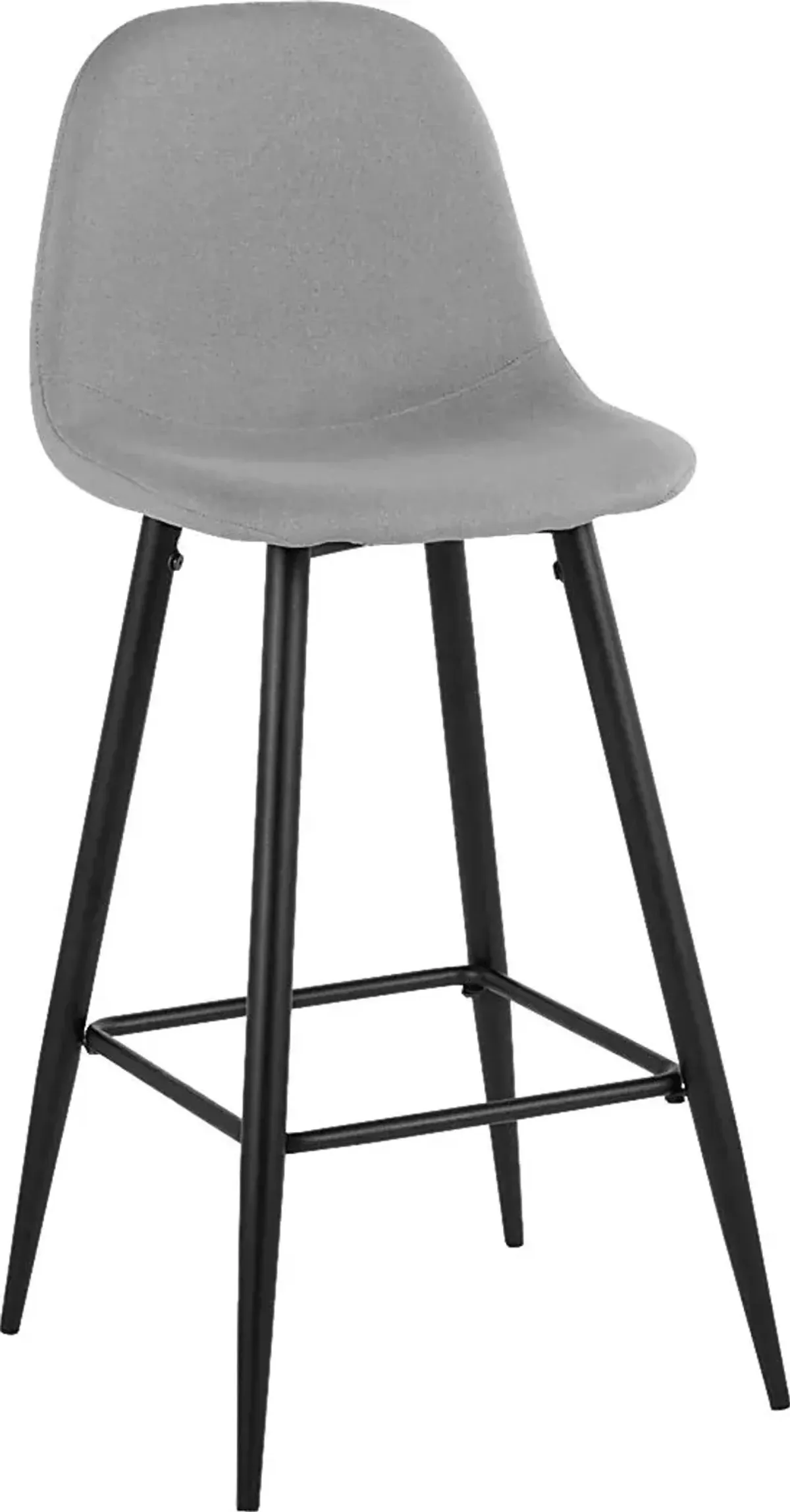 Faye Lane I Light Gray Barstool, Set of 2