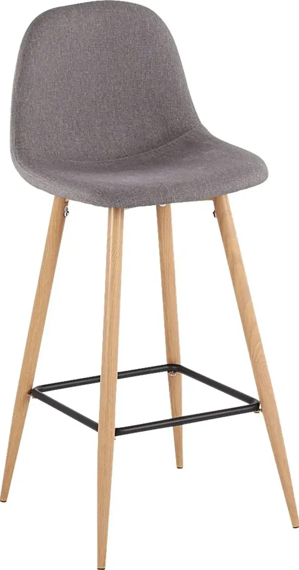 Faye Lane II Charcoal Barstool, Set of 2