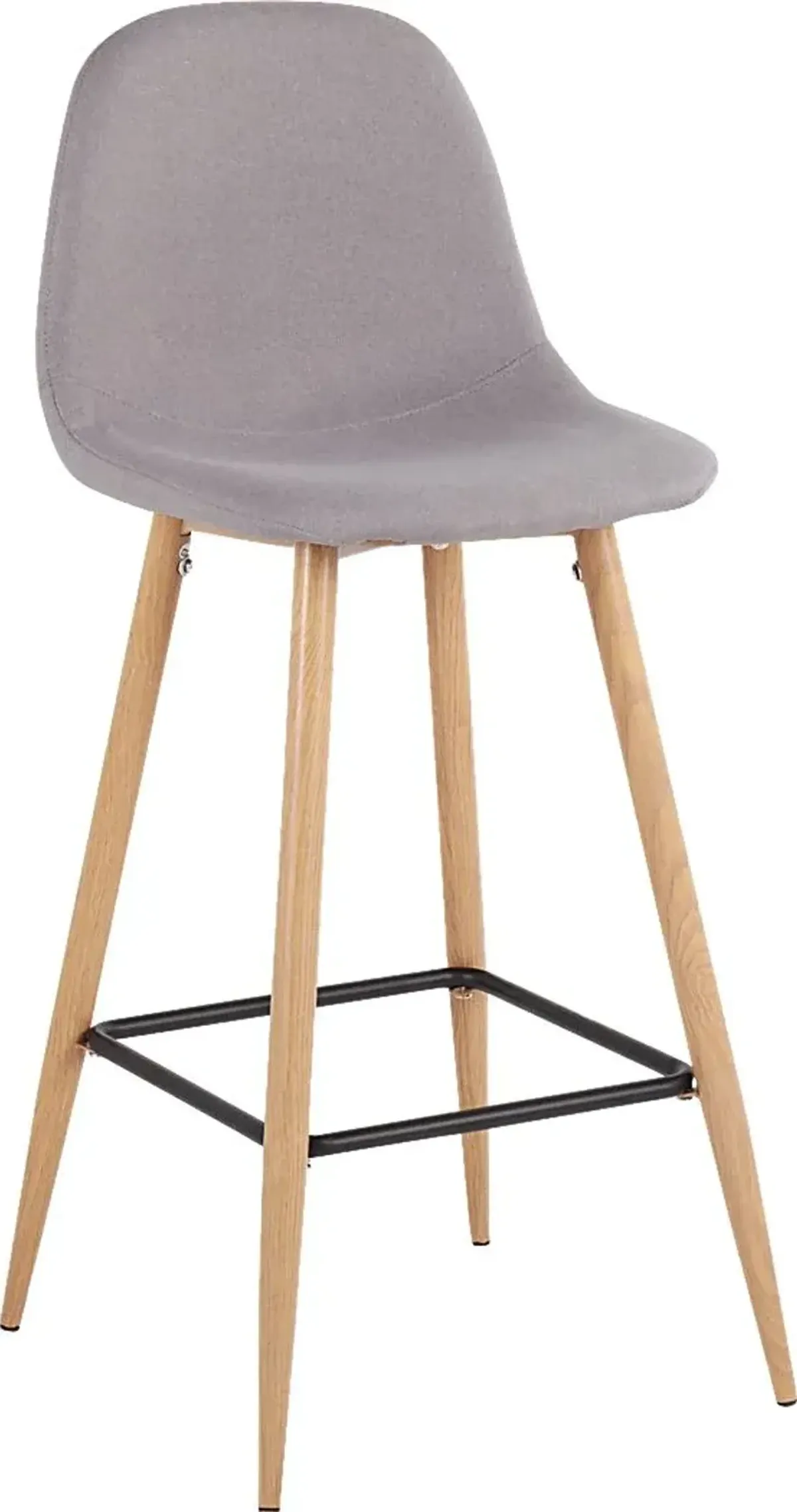 Faye Lane II Light Gray Barstool, Set of 2