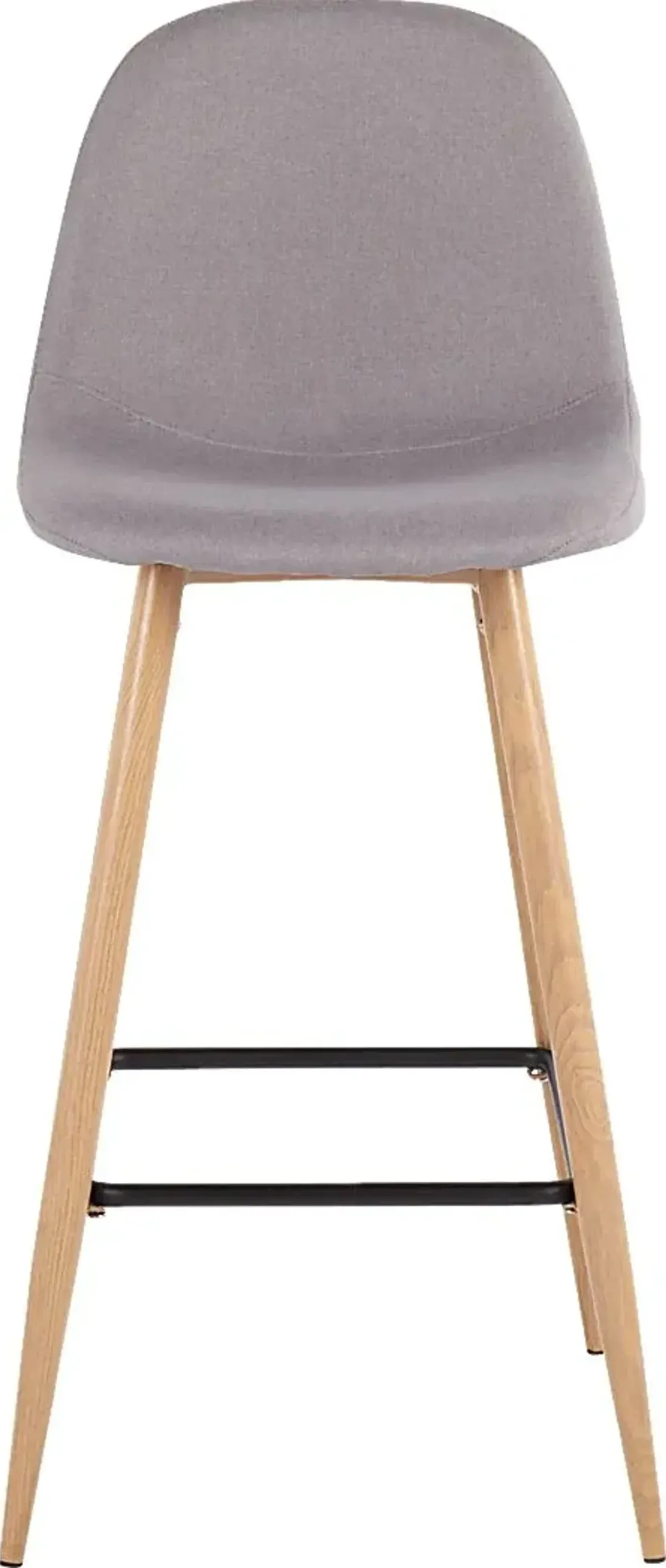 Faye Lane II Light Gray Barstool, Set of 2