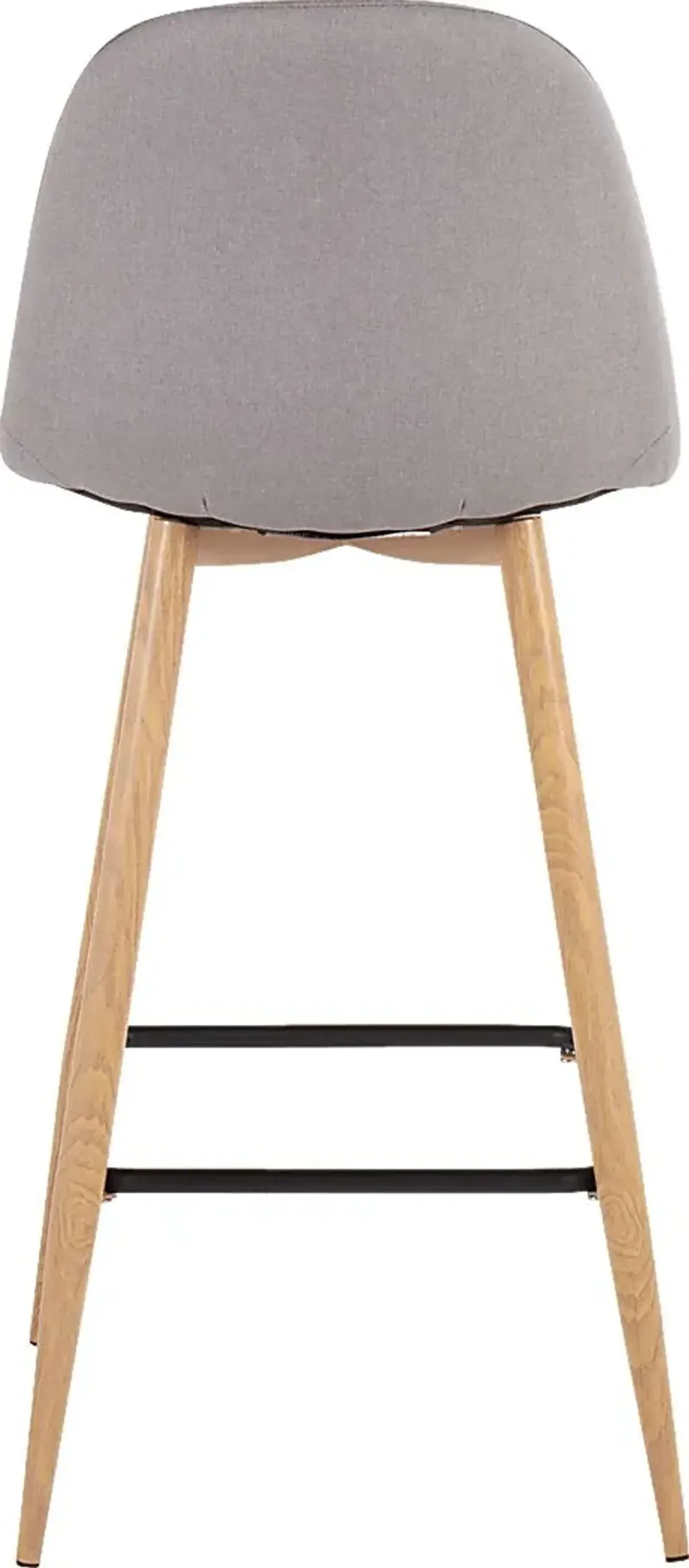 Faye Lane II Light Gray Barstool, Set of 2