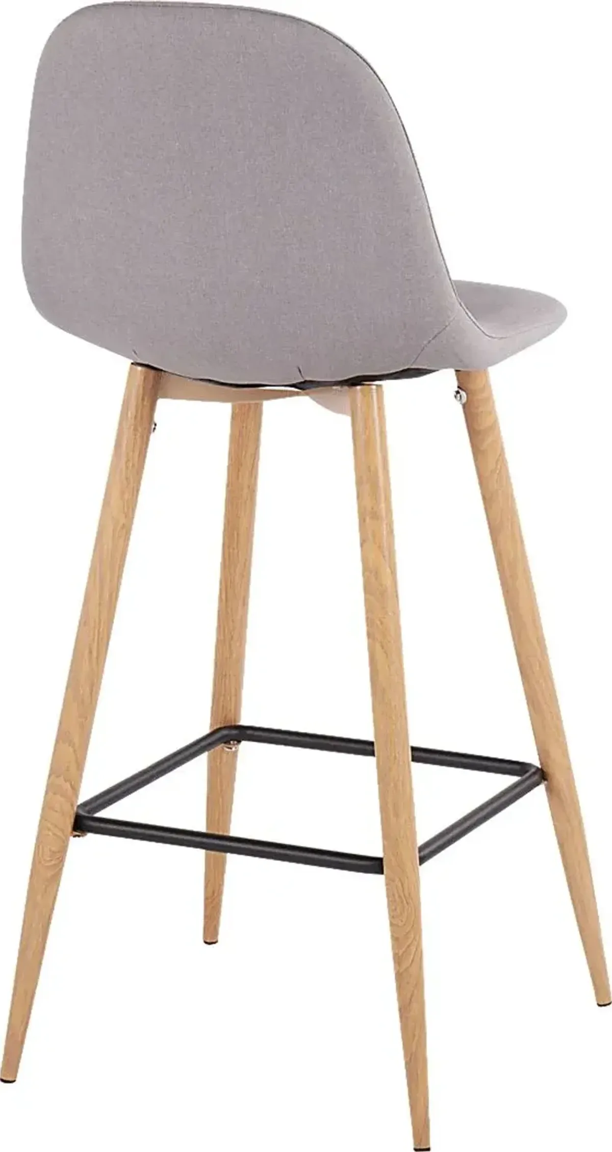 Faye Lane II Light Gray Barstool, Set of 2