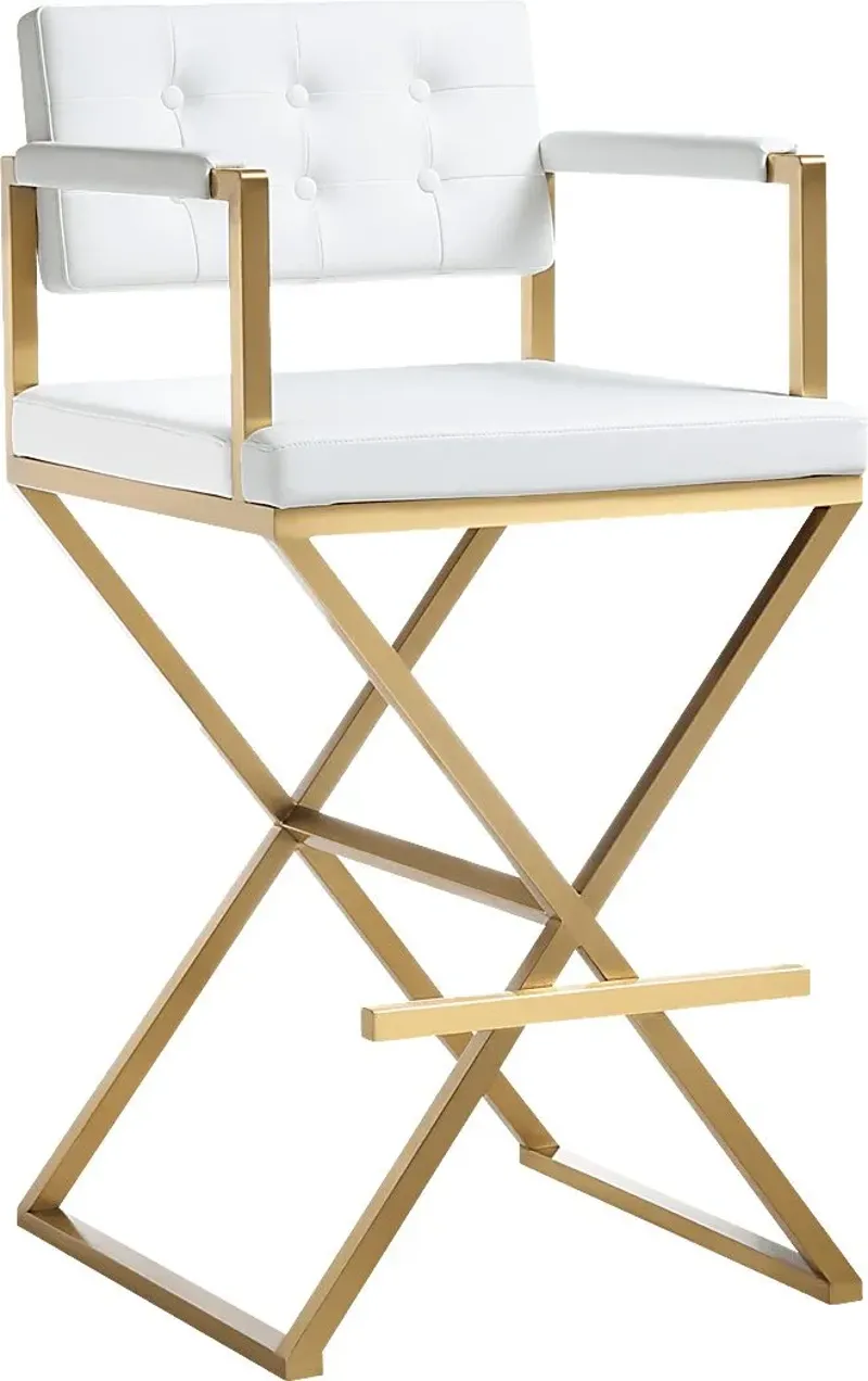 Drela White Barstool