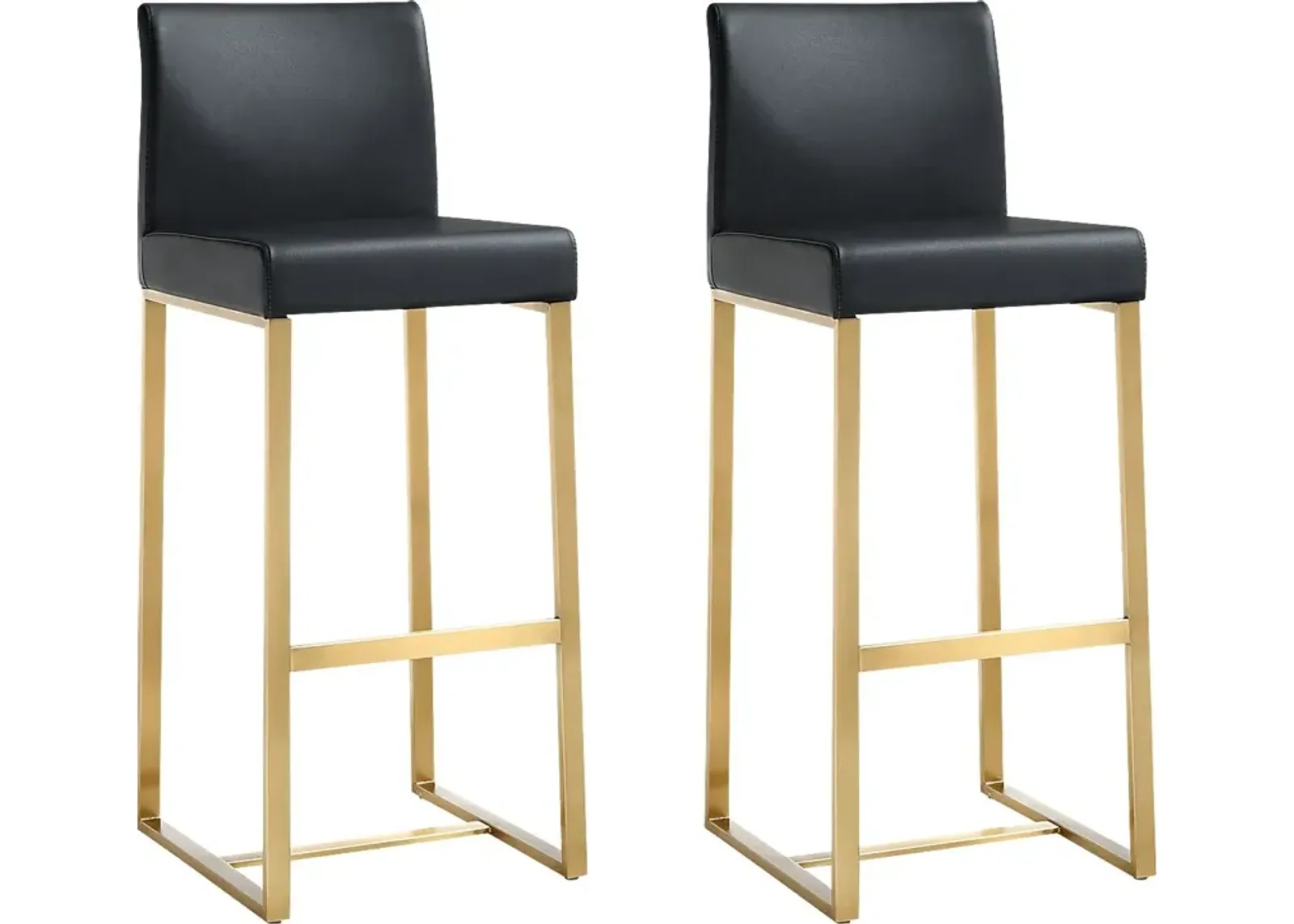 Caliael Black Barstool, Set of 2