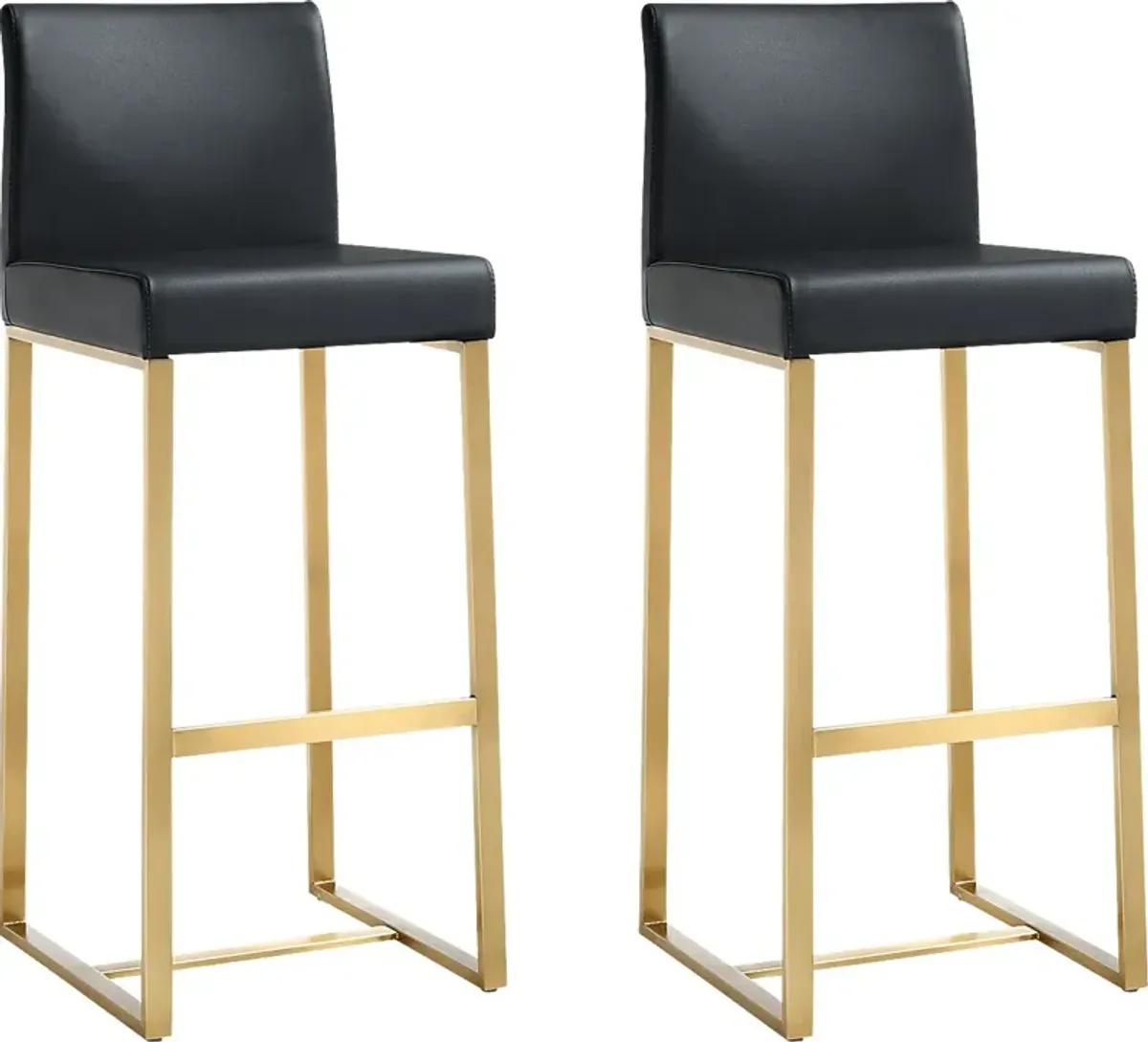 Caliael Black Barstool, Set of 2