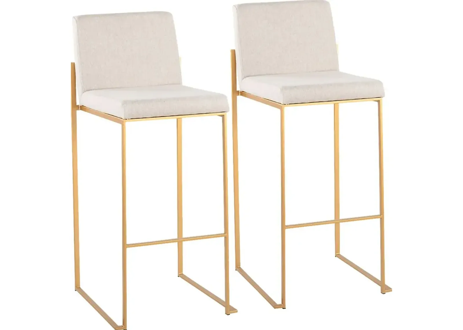 Arelane I Beige Barstool, Set of 2