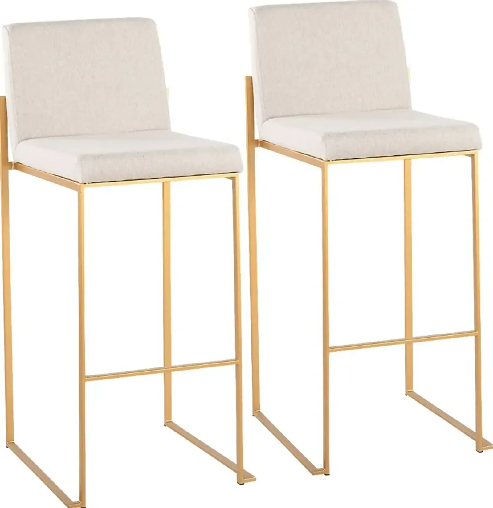 Arelane I Beige Barstool, Set of 2