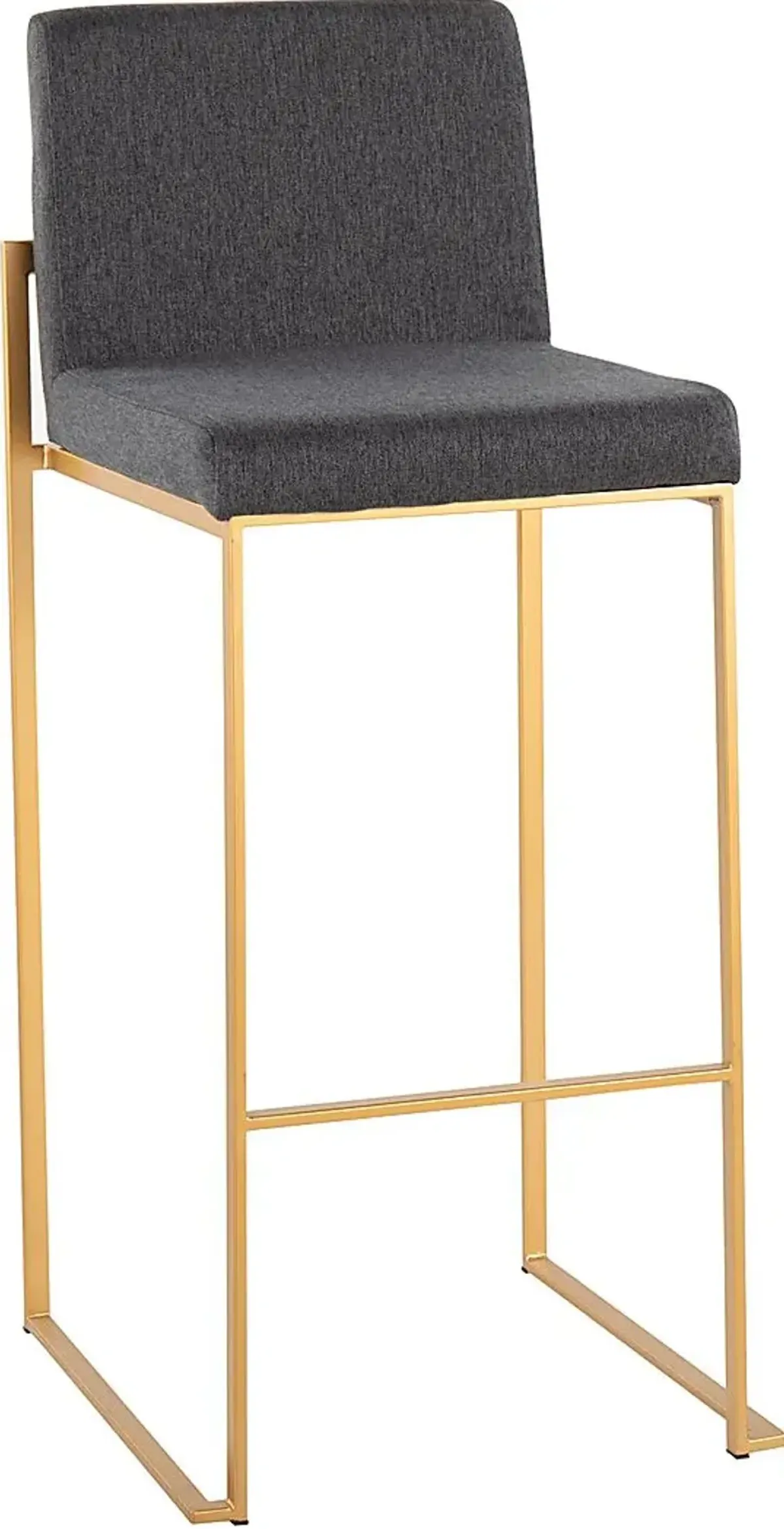 Arelane I Charcoal Barstool, Set of 2