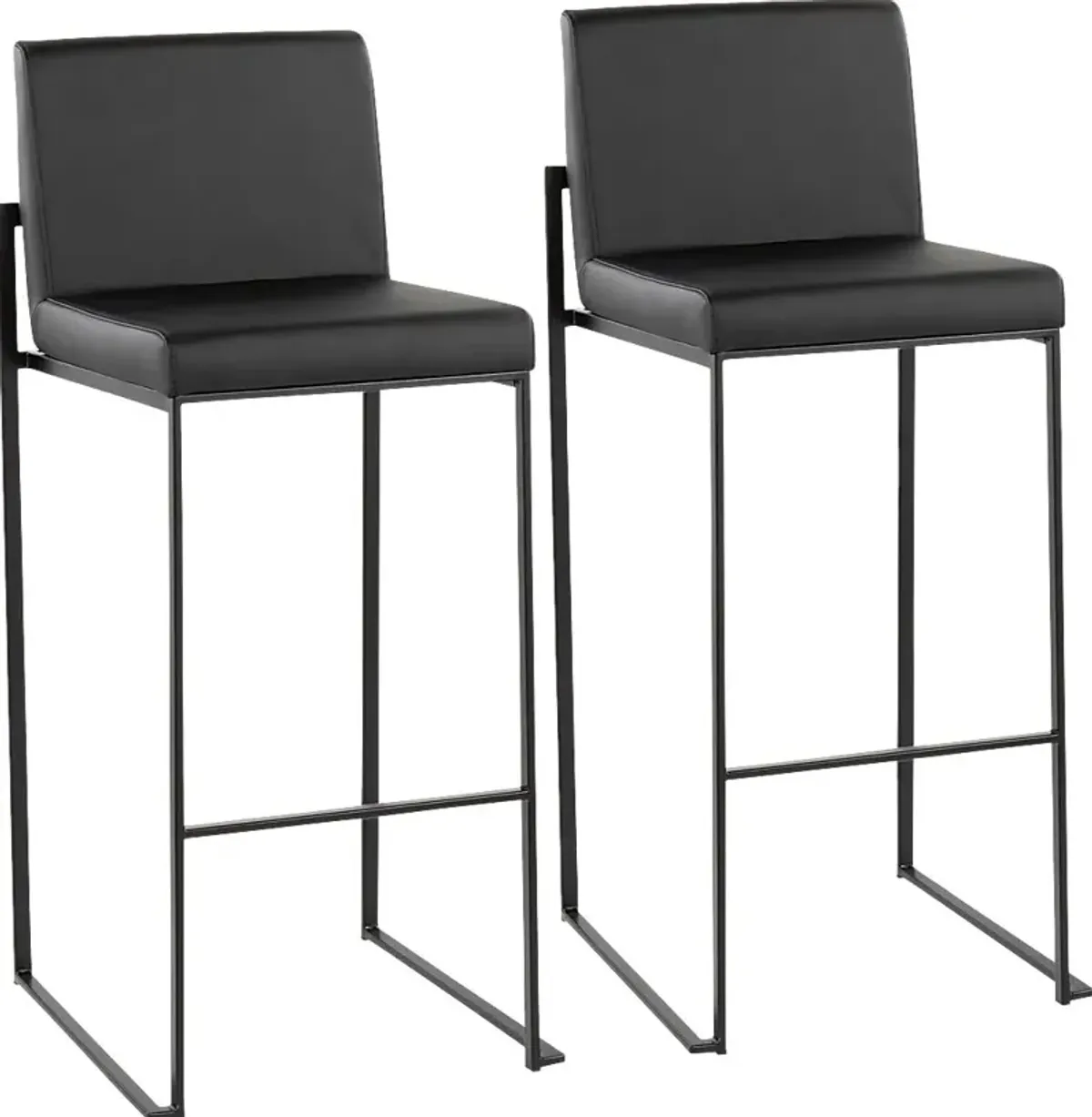 Arelane III Black Barstool, Set of 2