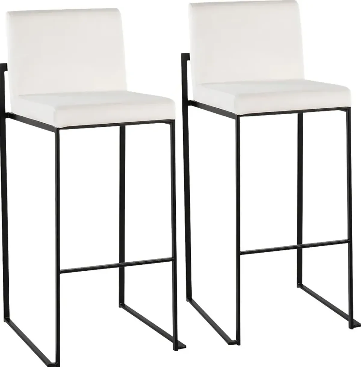 Arelane IV White Barstool, Set of 2