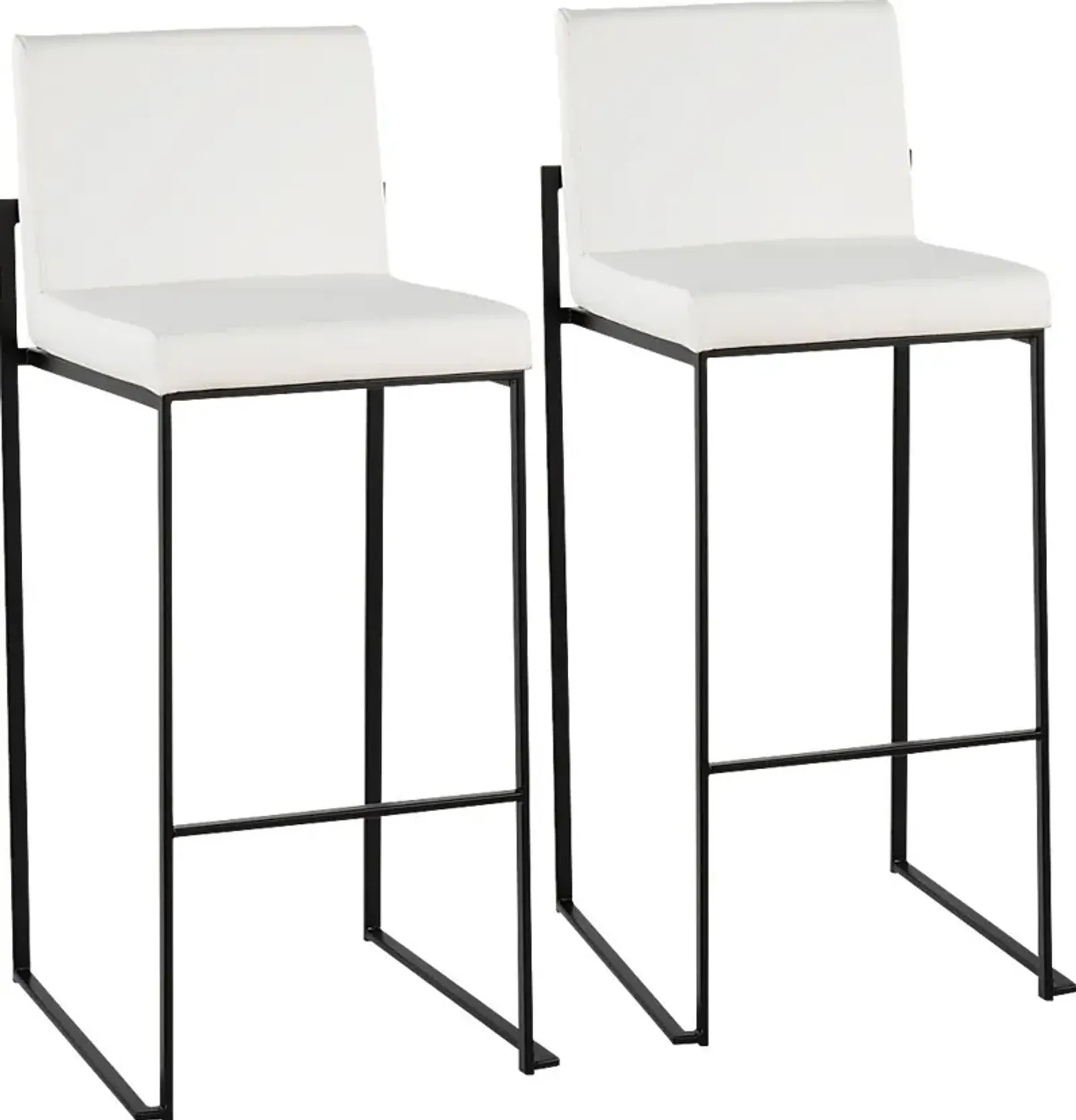 Arelane III White Barstool, Set of 2