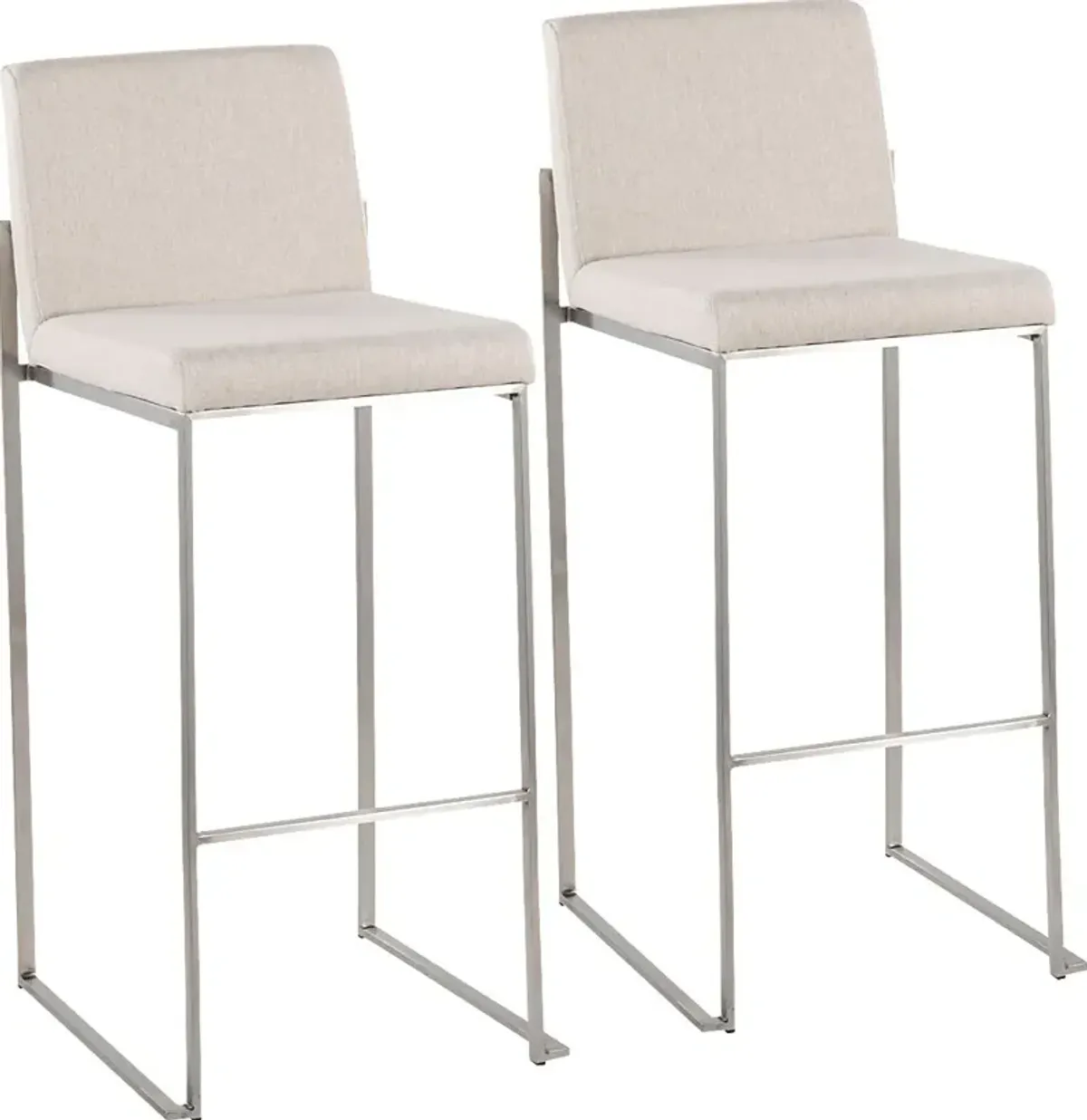 Avella Ann Beige Barstool, Set of 2