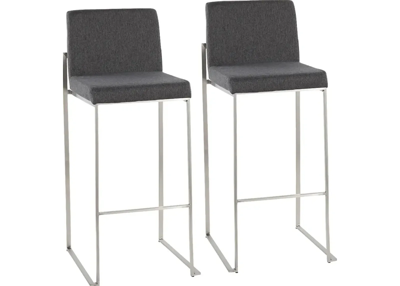 Avella Ann Charcoal Barstool, Set of 2