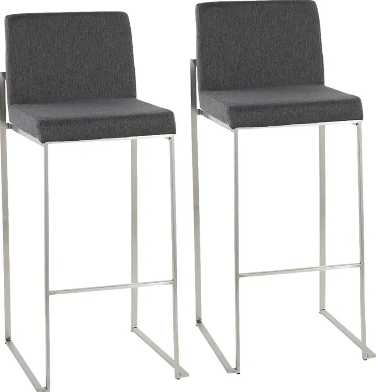 Avella Ann Charcoal Barstool, Set of 2