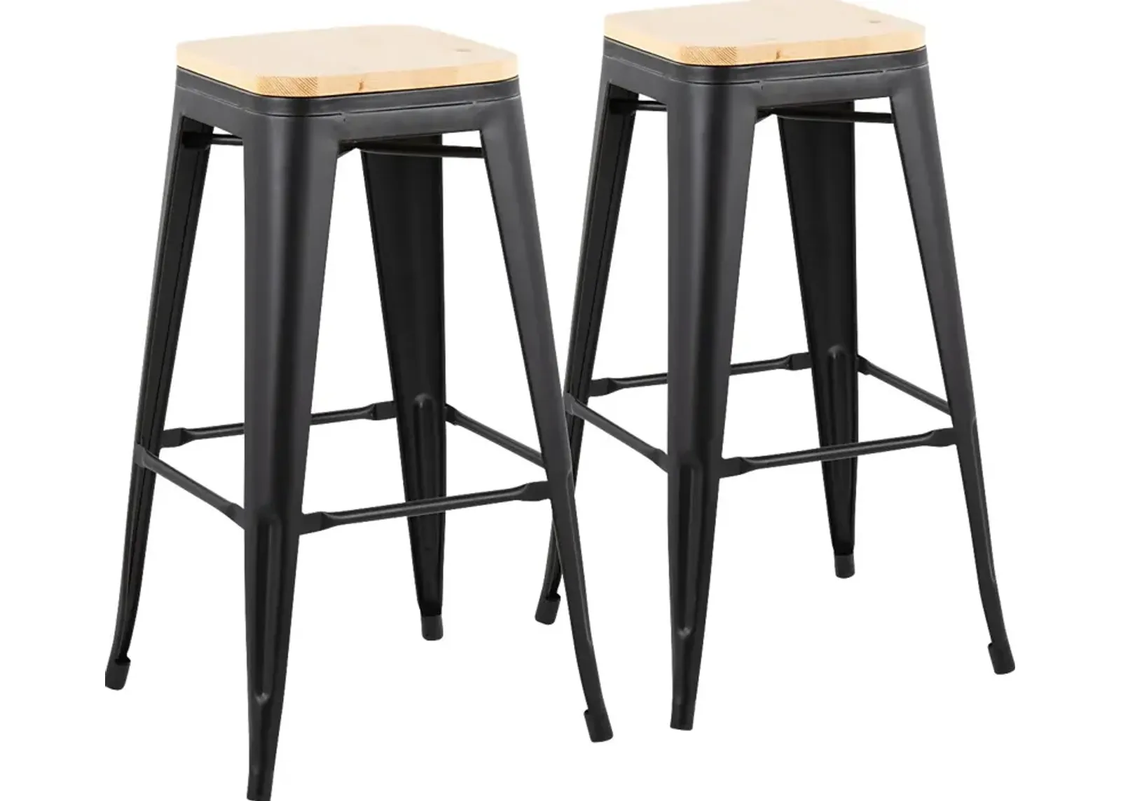 Aneolo I Natural Barstool, Set of 2