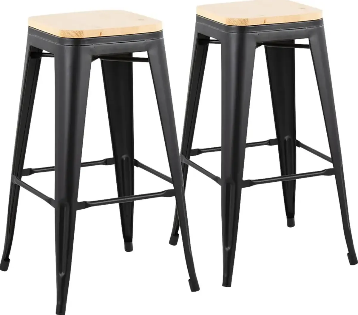 Aneolo I Natural Barstool, Set of 2