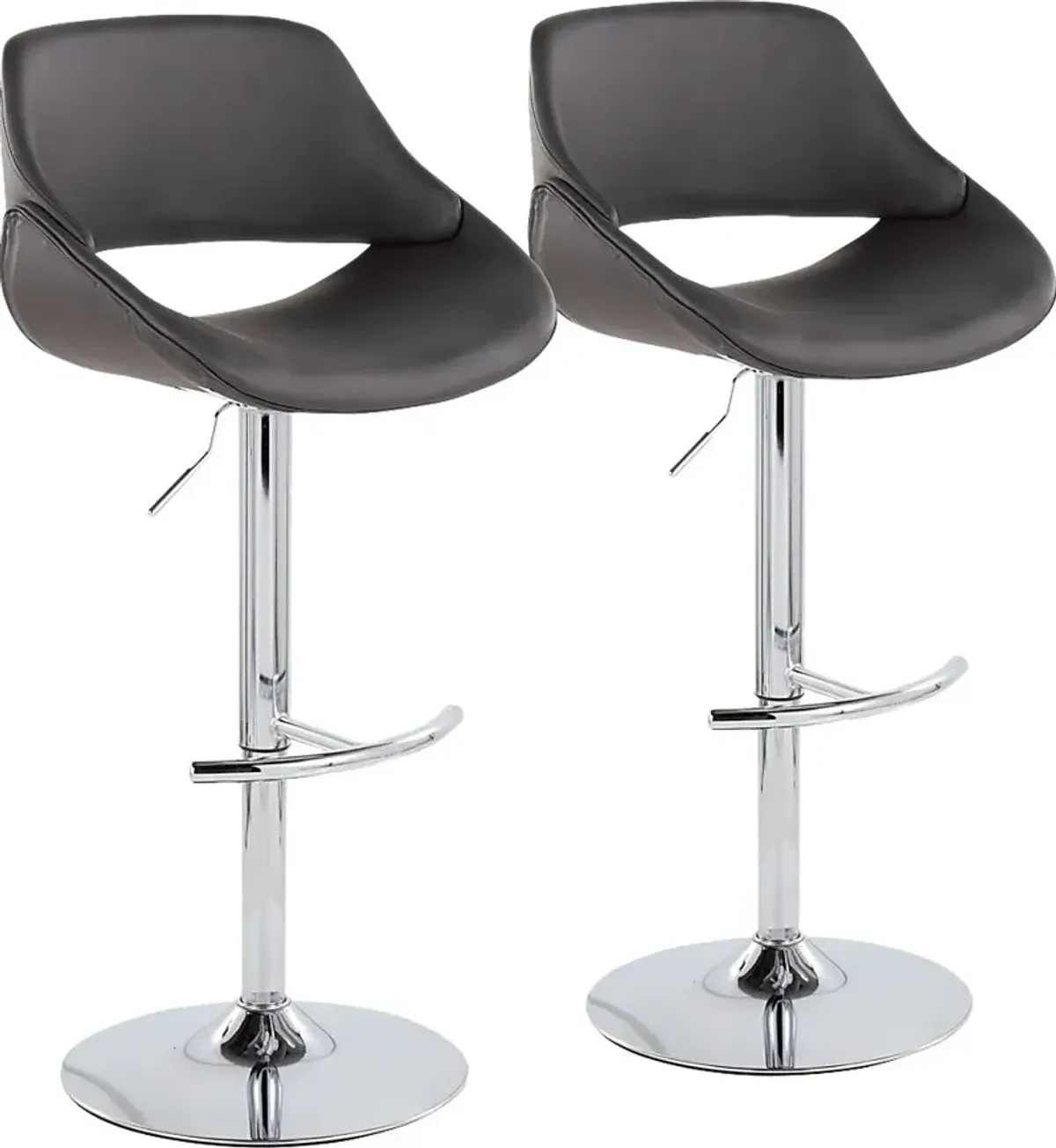 Astorel Gray Barstool, Set of 2