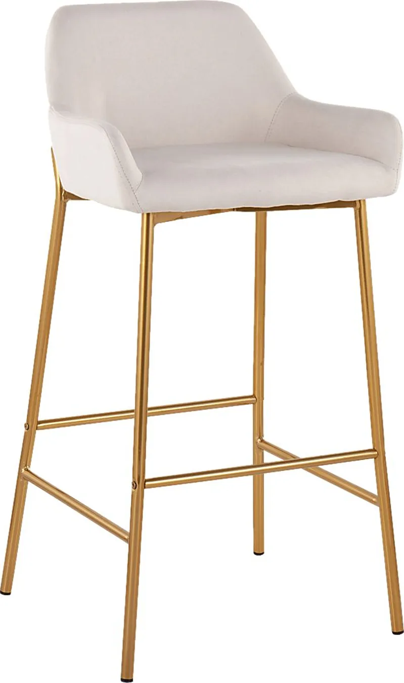 Rimcrest I Cream Barstool Set of 2