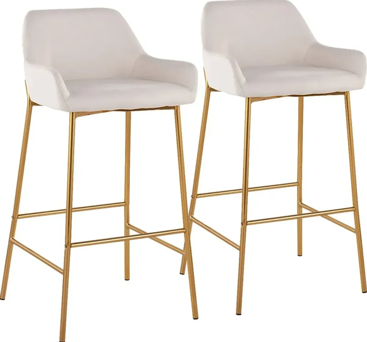 Rimcrest I Cream Barstool Set of 2